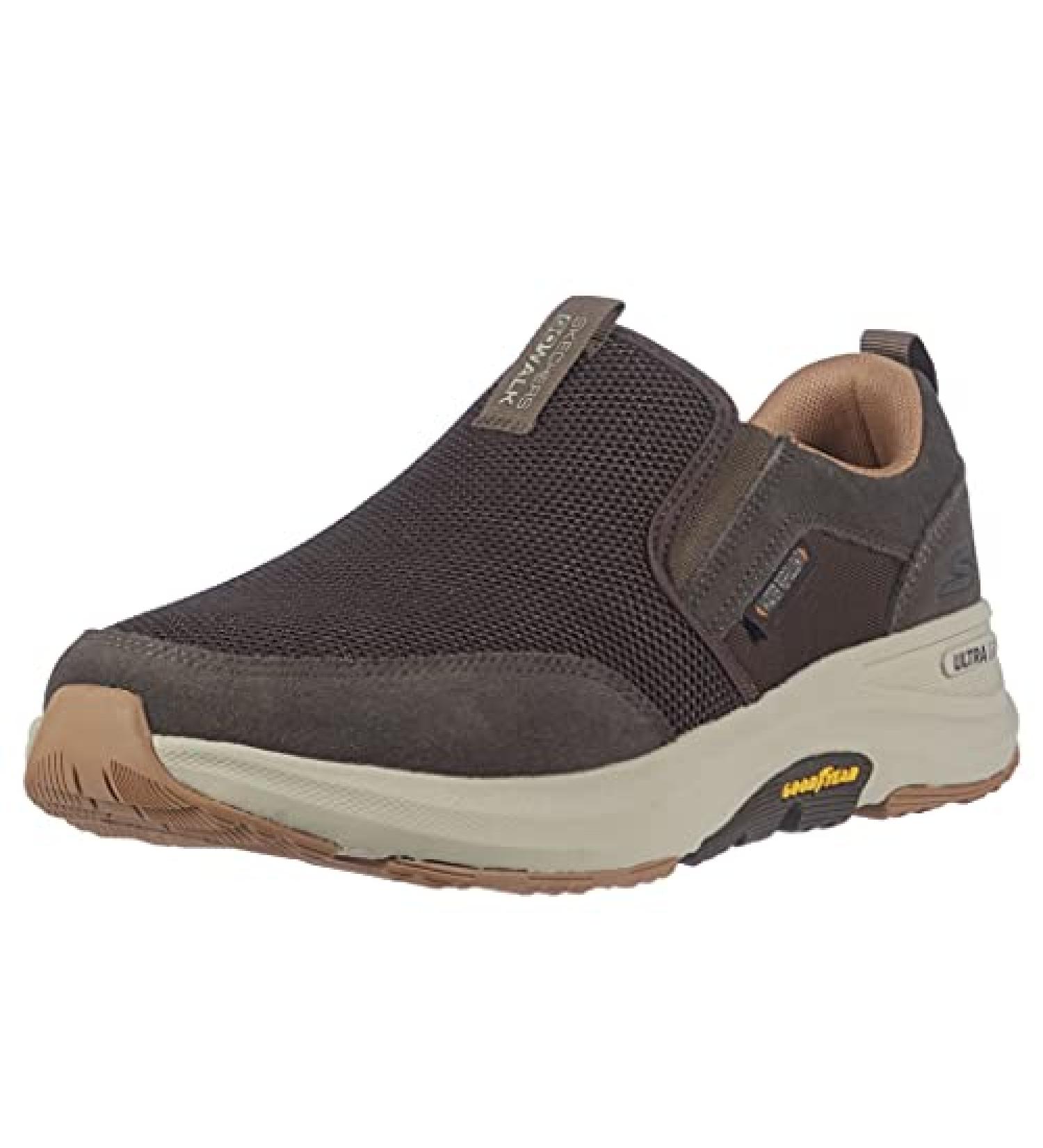 Skechers Men's Go Walk Outdoor Athletic Hiking Shoes - Air Cooled Memory Foam - Size 12, Brown - Buy Online on GoSupps.com