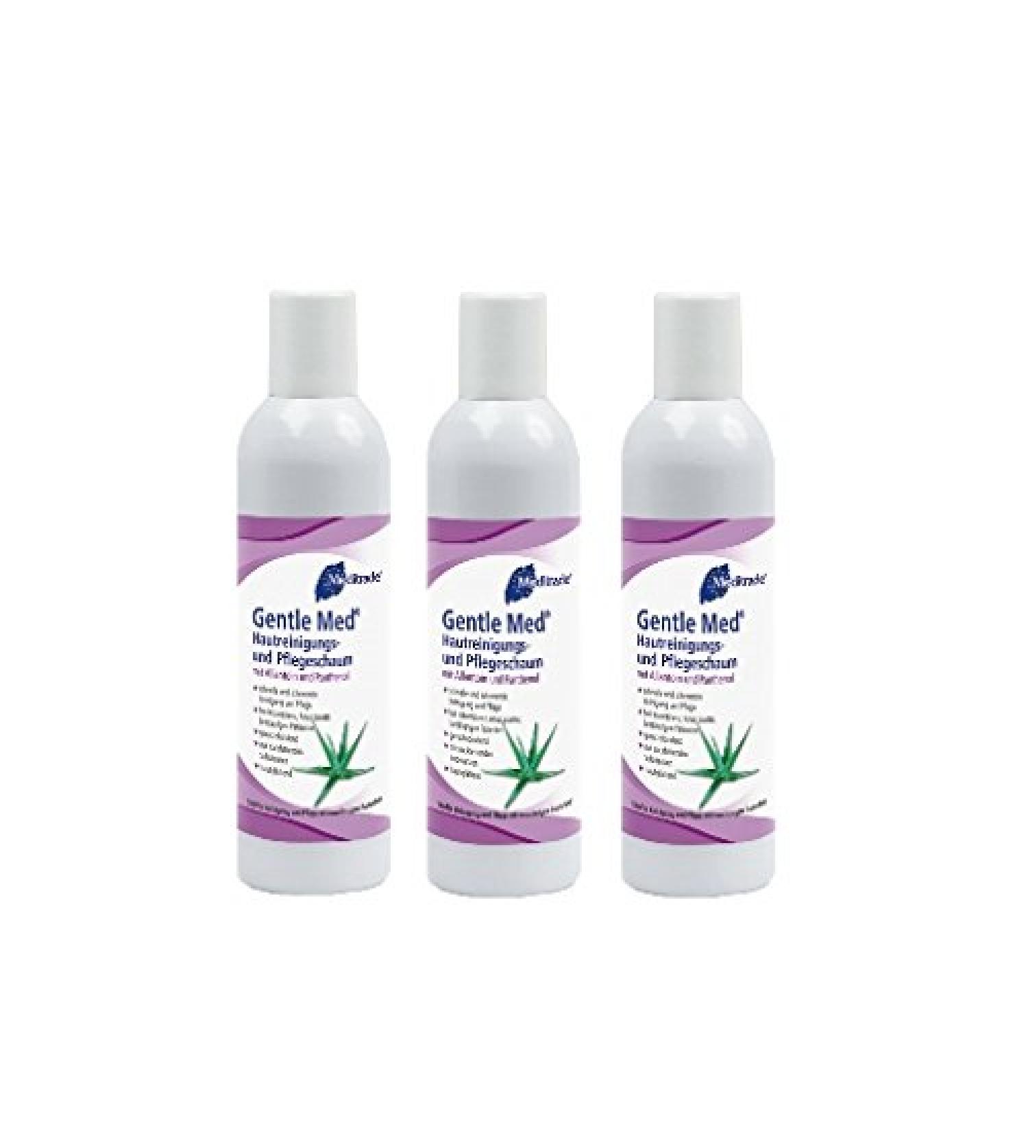 Meditrade Gentle Med Skin Cleansing & Care Foam 3 x 500 ml bottle | 00994 Aloe Vera 500 ml (pack of 3)