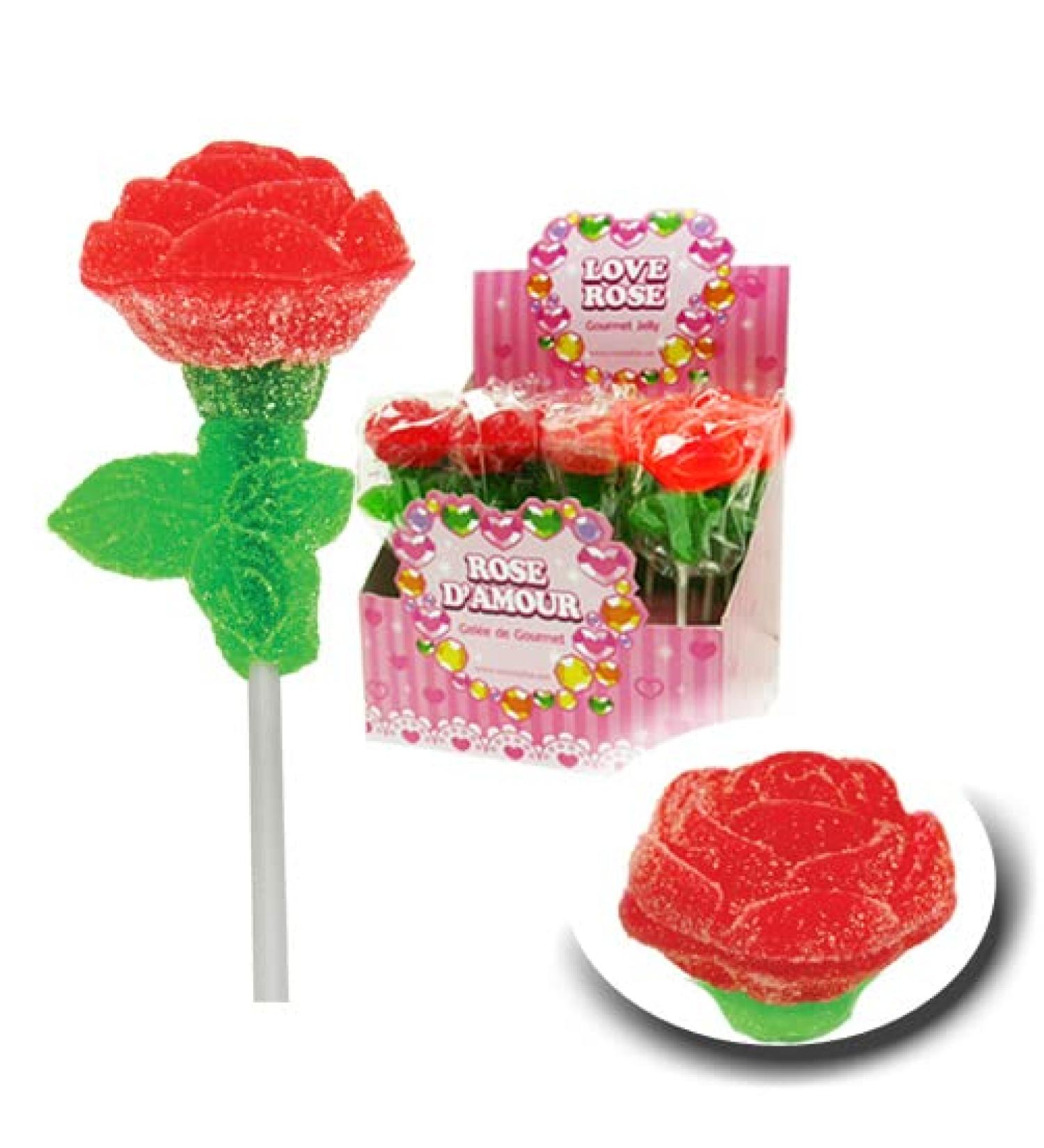 Gourmet Jelly Large Rose 12 Pcs/Box