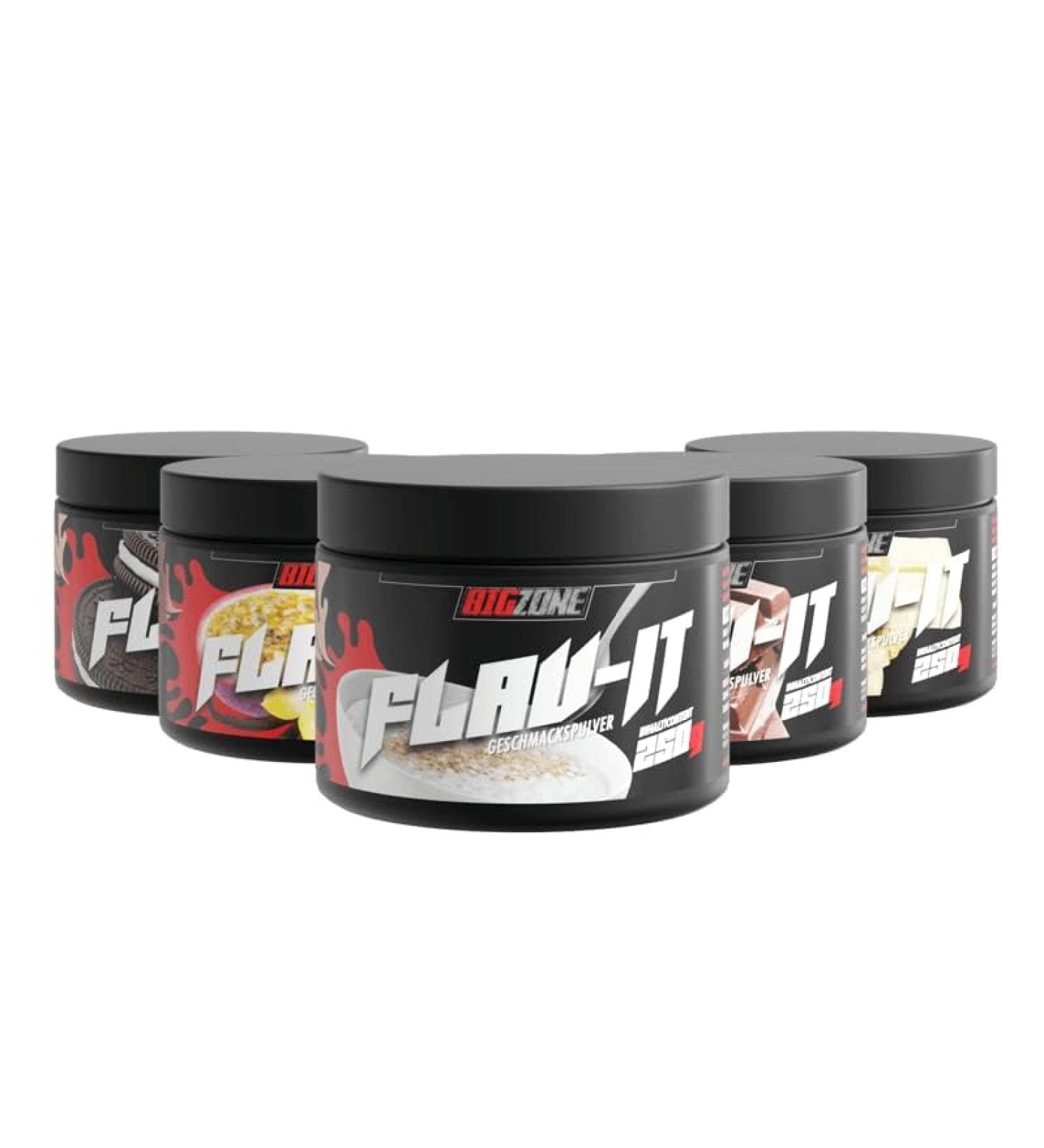 Big zone flav it flavor drops sugar -free 250g flavor powder with 8 kcal per serving aroma powder versatile (black white biscuit)