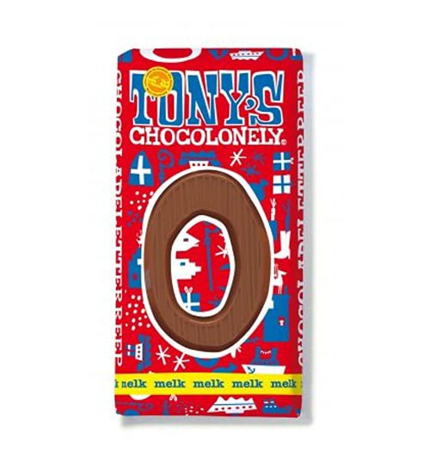 Tony's Chocolonely Tony's Chocolonely Whole Milk Chocolate Letter I Chocolate Letter I Original from the Netherlands I 180g O