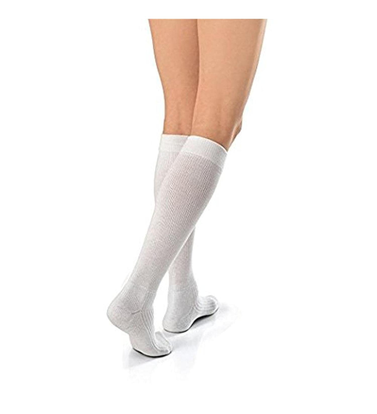 JOBST Activewear Compression Socks 15-20 mmHg Knee High Large White | International Shipping Available - Buy Online on GoSupps.com