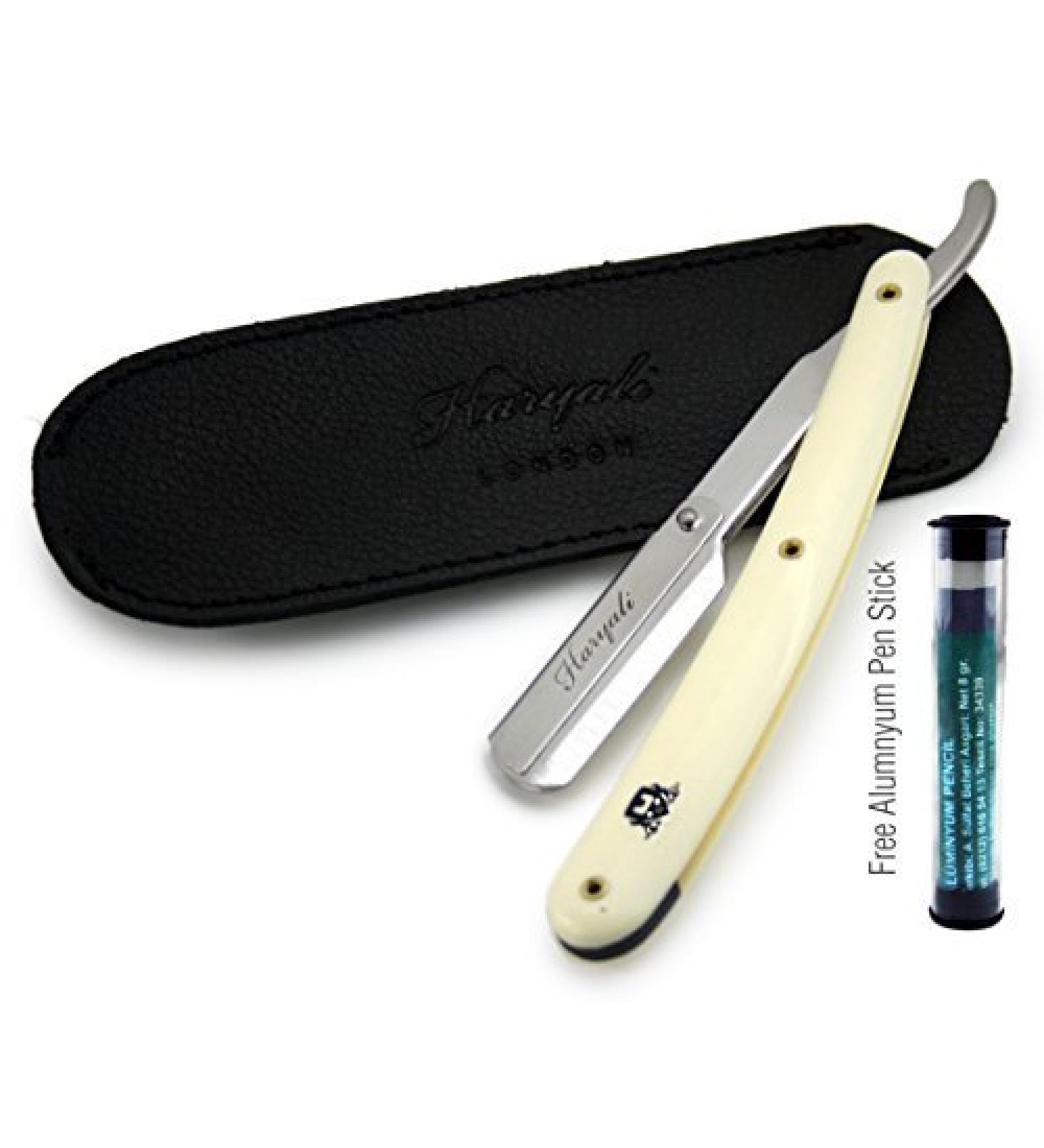 Ivory Shavette Cut Throat Razor for Men - Versatile Shaving Experience (No Blades Included) - International Shipping Available - Buy Online on GoSupps.com