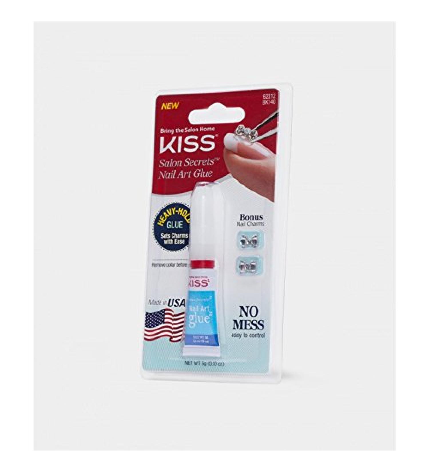 Kiss Nail Glue (Kiss Salon Secrets Nail Art Glue-3pc)