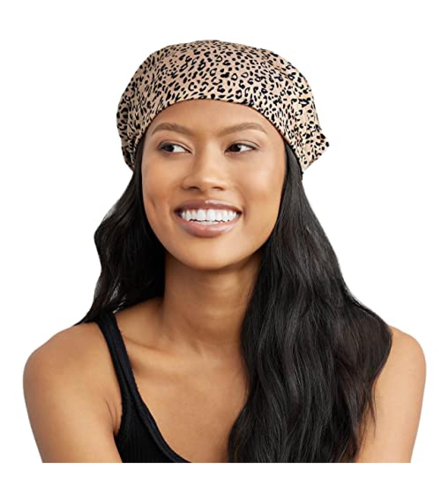 Kitsch Satin Hair Bandana Headband for Women - Stylish Leopard Print Scarf - Buy Online on GoSupps.com