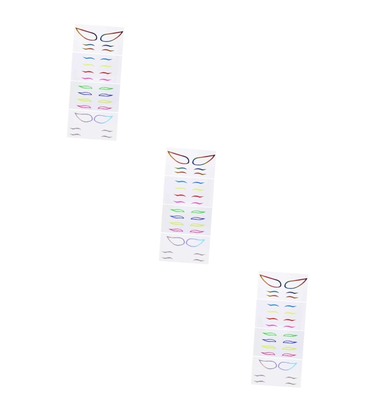  FRCOLOR FRCOLOR 12 Sets Colored Eyeliner Stickers Colorful Eyeliner Sticker Eyeliner Sticker Women's Eyeliner Strip Beauty Eyeliner Female Eyeliner Sticker Makeup - Buy Online on GoSupps.com