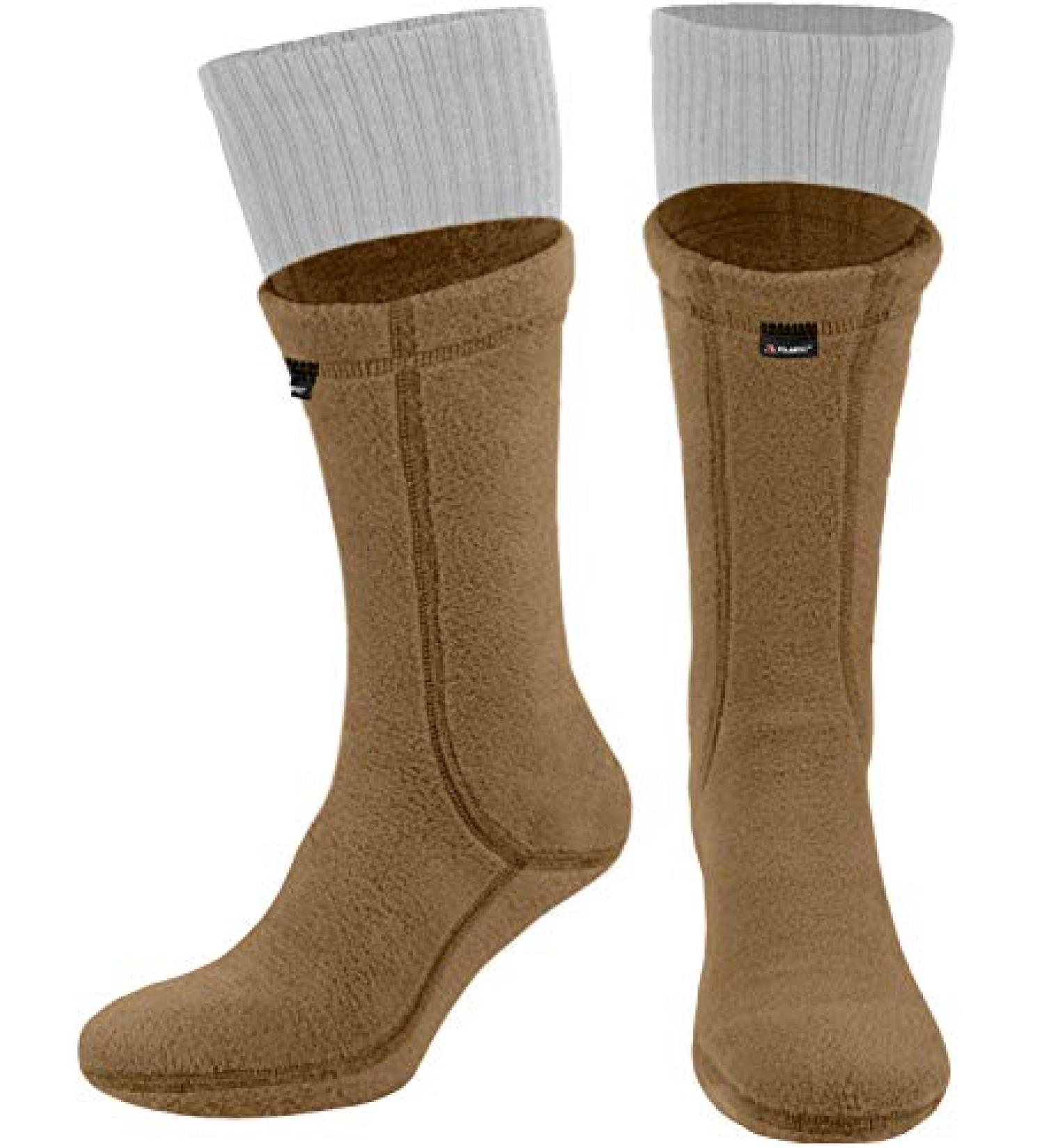 281Z Hiking Warm 8 Boot Liner Socks - Polartec Fleece Winter Socks - Coyote Brown (Small) - Military Tactical Outdoor Sport - Buy Online on GoSupps.com
