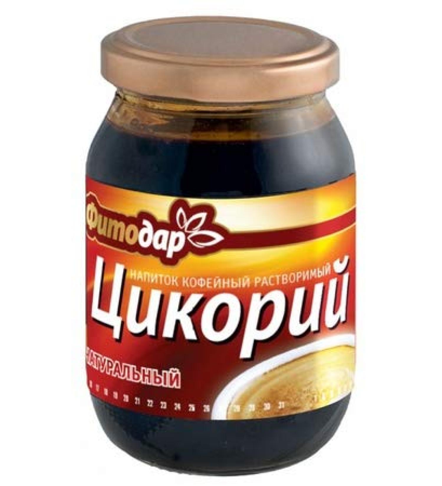 Chicory glass "FITODAR" content 200g Chicory fermented liquid 200g glass jar