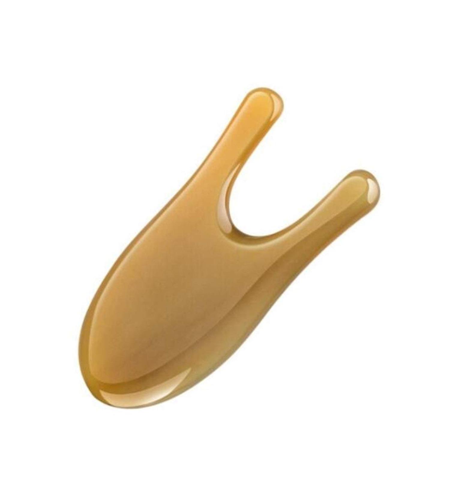 SH-CHEN White Buffalo Horn Plate Scraping Board Body General Shaving Artifact Female Meridian Lymphatic Detoxification U Line Eye Acupuncture Scraping Fine Texture Accessories - Buy Online on GoSupps.com