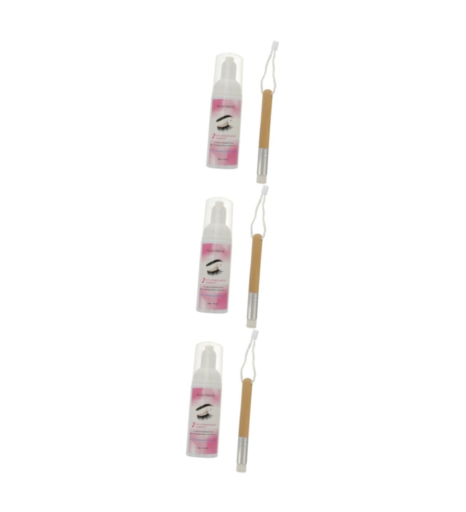 FOMIYES 3pcs Eyelash Cleansing Mousse Eyelash Mascara Lash Foam Eyebrow Lash Shampoo Eyes Eye Lotion 1 count (Pack of 1) As Shownx3pcs - Buy Online on GoSupps.com