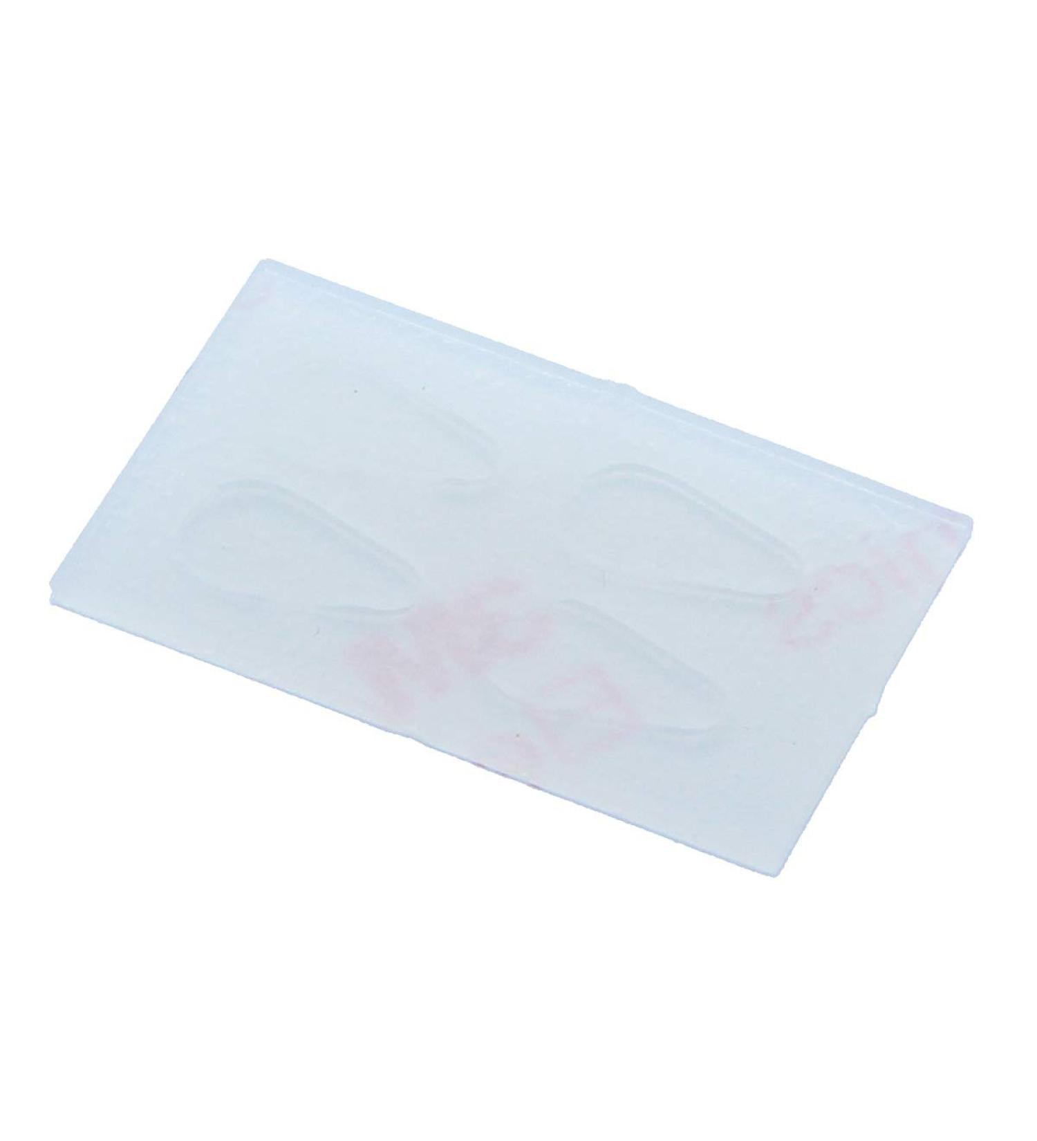 Silicone nose pads/glasses pads/nose cushions for gluing - self-adhesive in various sizes (4x 10mm)
