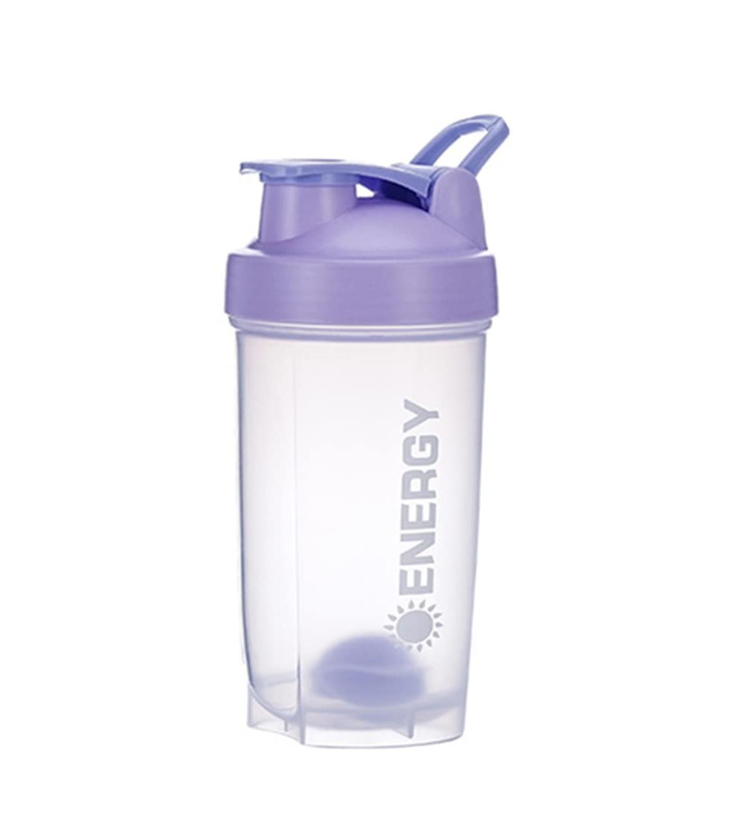 DDSHUN 500ml Protein Shaker Bottle with Mixer Ball - Lick-Safe Milkshake Cup for Sports & Supplements (Purple) - International Shipping Available - Buy Online on GoSupps.com
