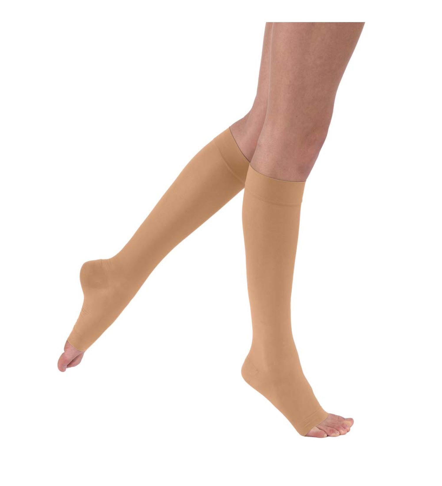 JOBST UltraSheer Open Toe Knee High Compression Stockings 15-20 mmHg - Sun Bronze, Medium Size - Buy Online on GoSupps.com