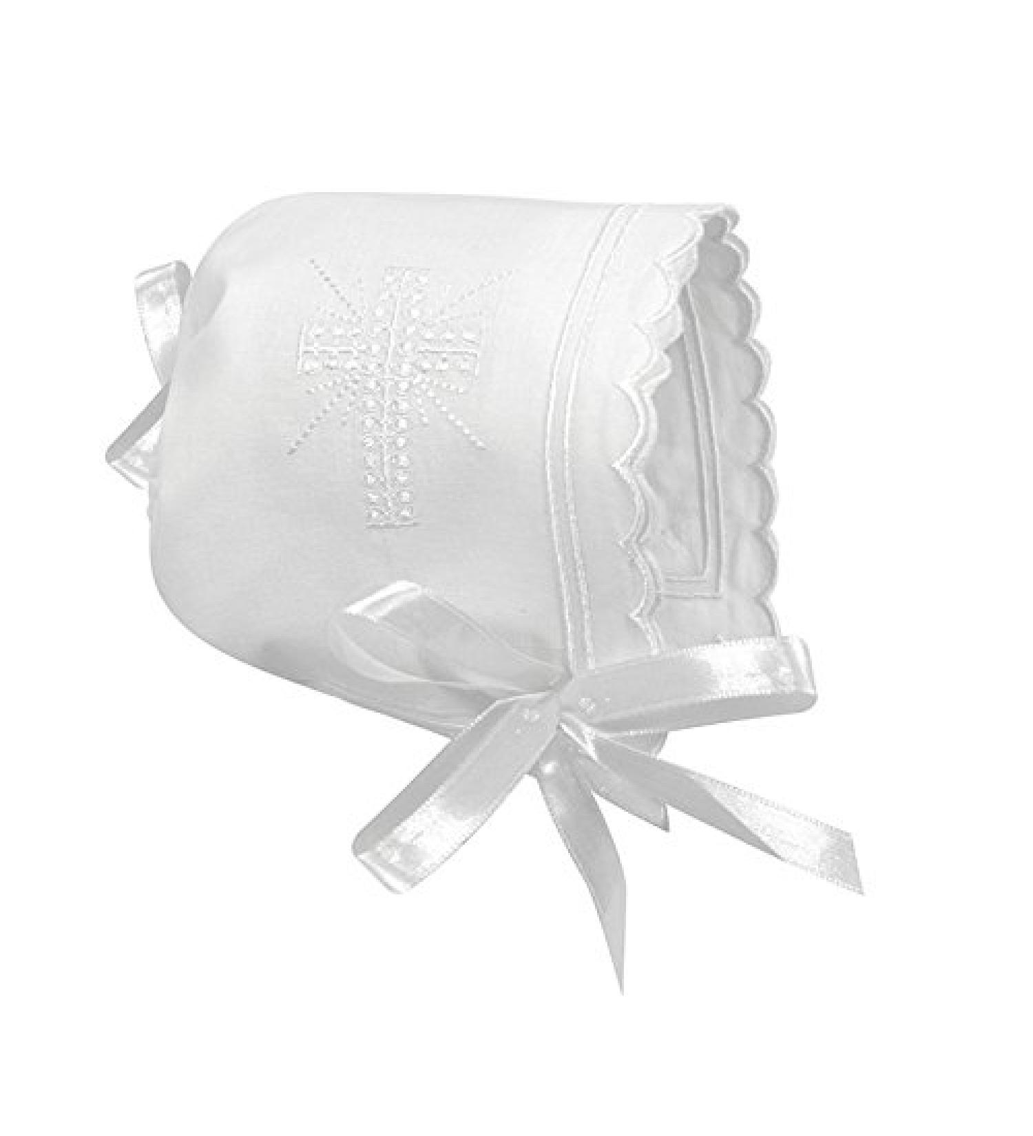 Stephan Baby Keepsake Cutwork Handkerchief Christening Bonnet | White - Buy Online on GoSupps.com