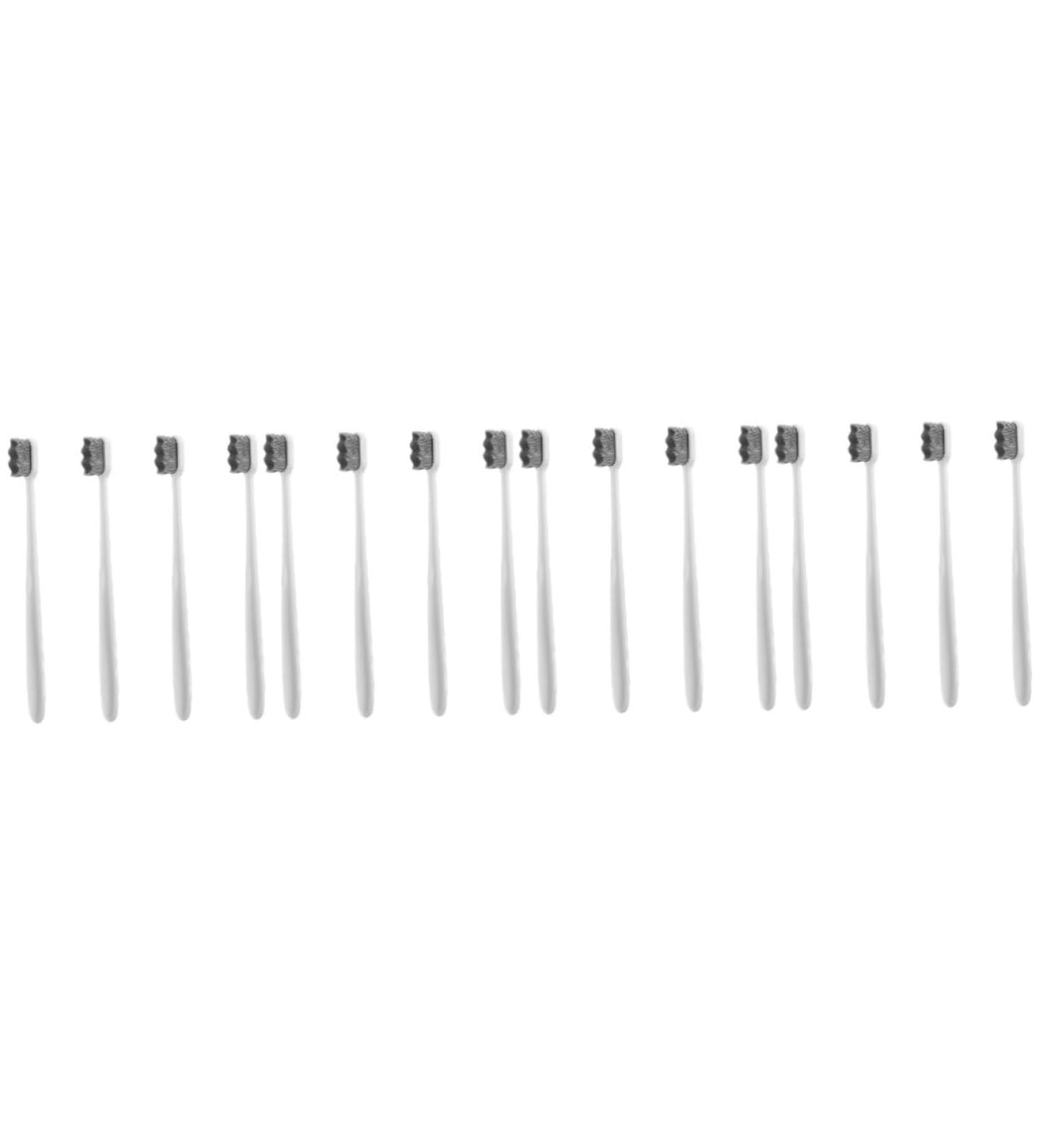 Partykindom 16 PCS Soft Toothbrush Set - Aesthetic Travel Toothbrush for Kids & Adults Soft Bristles Foldable Round Tube - Buy Online on GoSupps.com