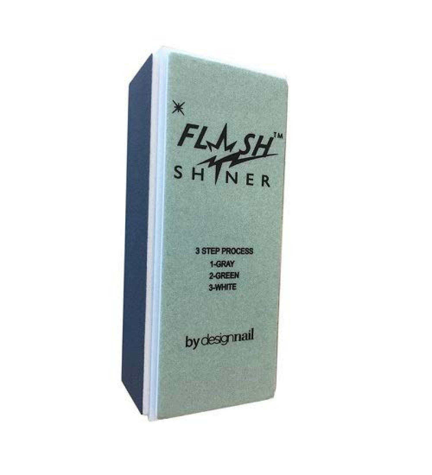 Design Nail Flash Shiner 3-Way Shine Buffer Block 1pk