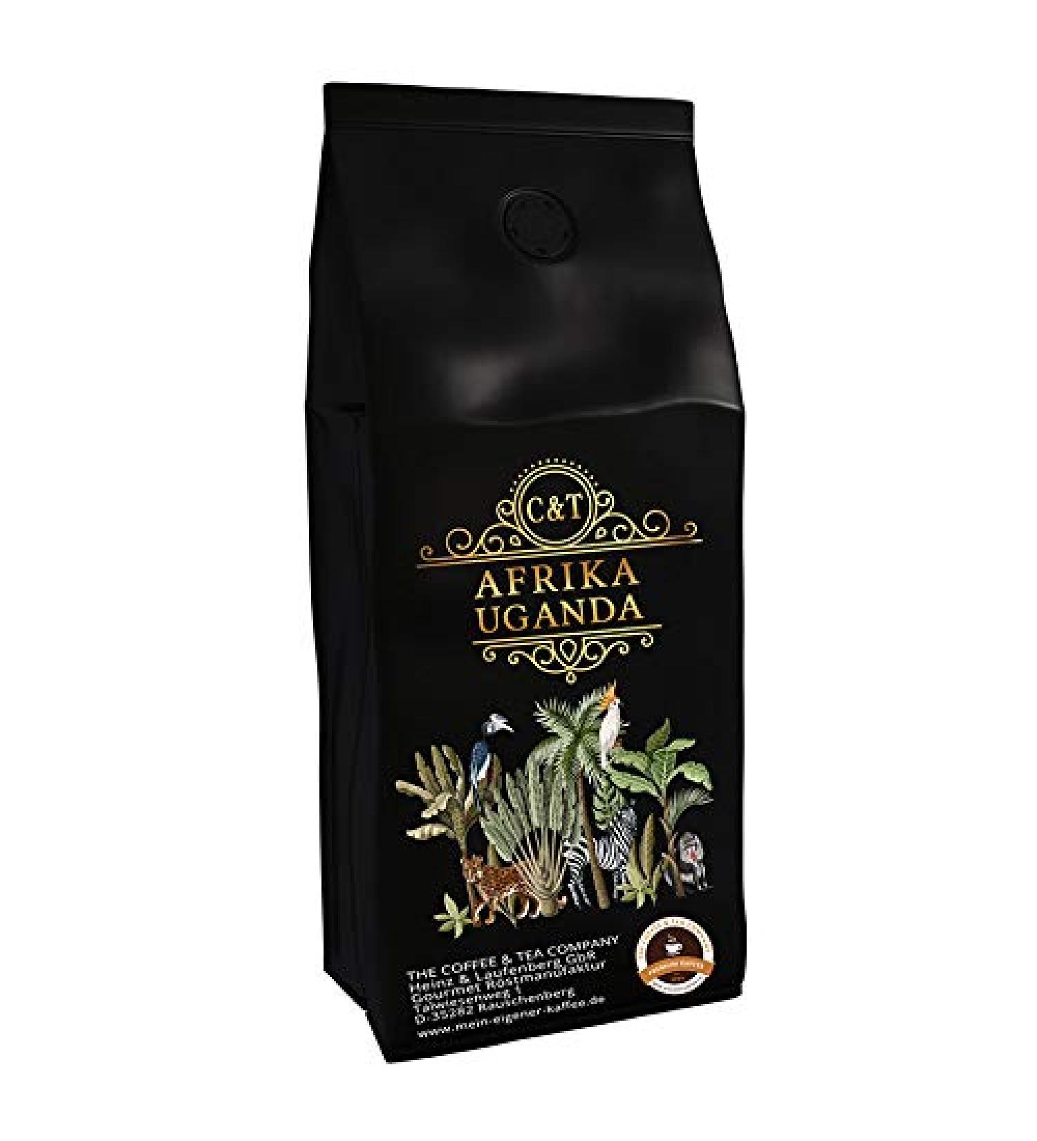  C&T African Coffee Specialty Uganda in Eastern Central Africa (500 g ground) Country Coffee Premium Coffee Low acidity and healthy sweet and freshly roasted - Buy Online on GoSupps.com