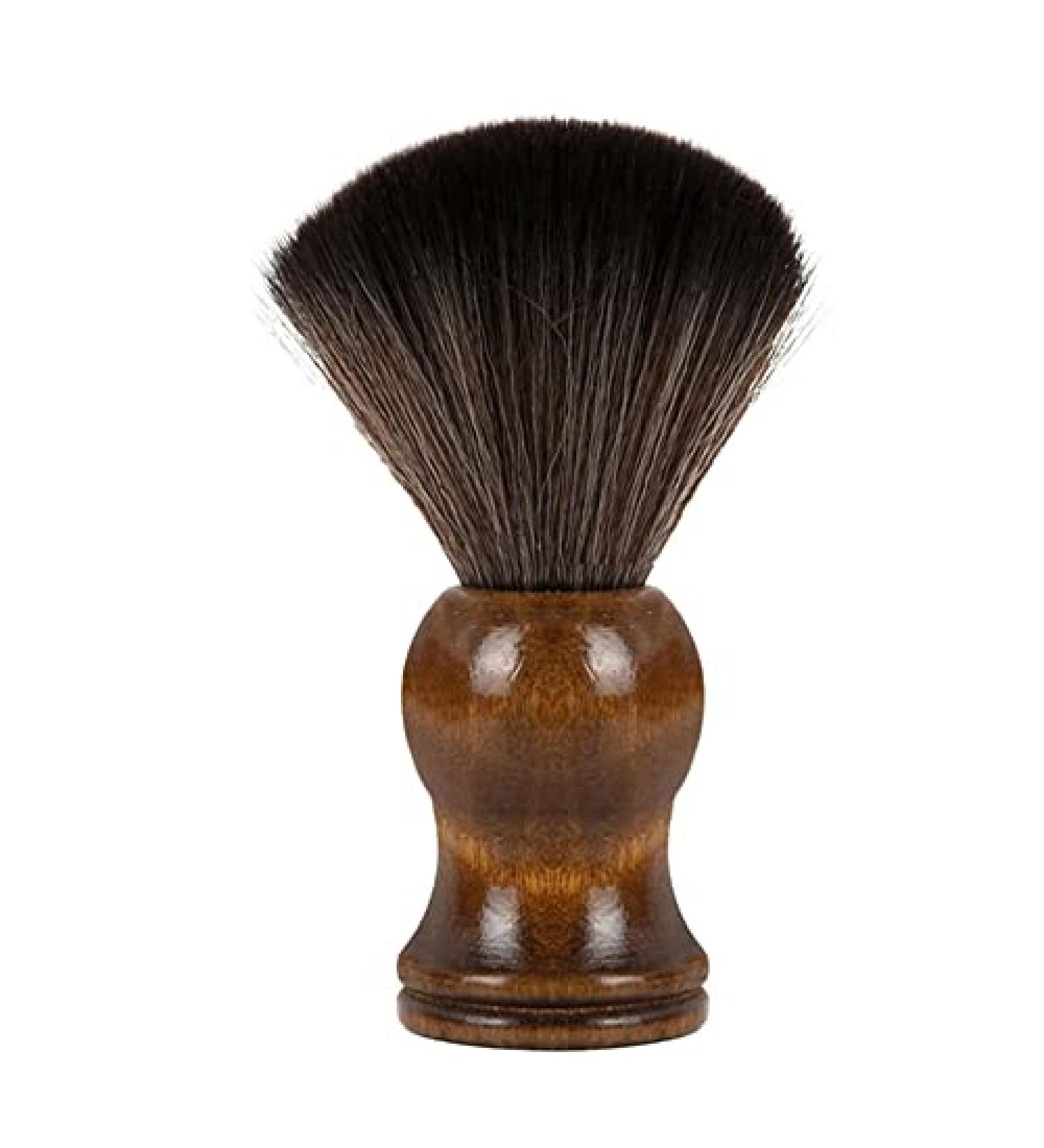 CloverGorge Nylon Shaving Brush Set - Premium Wooden Handle Wet Shaving Brush for Safety & Straight Razors - International Shipping Available - Buy Online on GoSupps.com