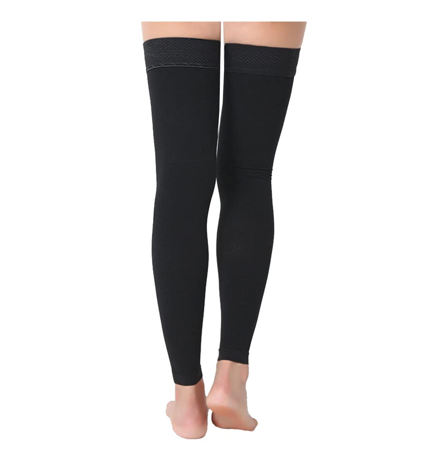 Large Long Nine-Quarter Varicose Vein Therapeutic Socks - Leg Protection Anti-Thrombotic Medical Support | Black, Size Large - Buy Online on GoSupps.com