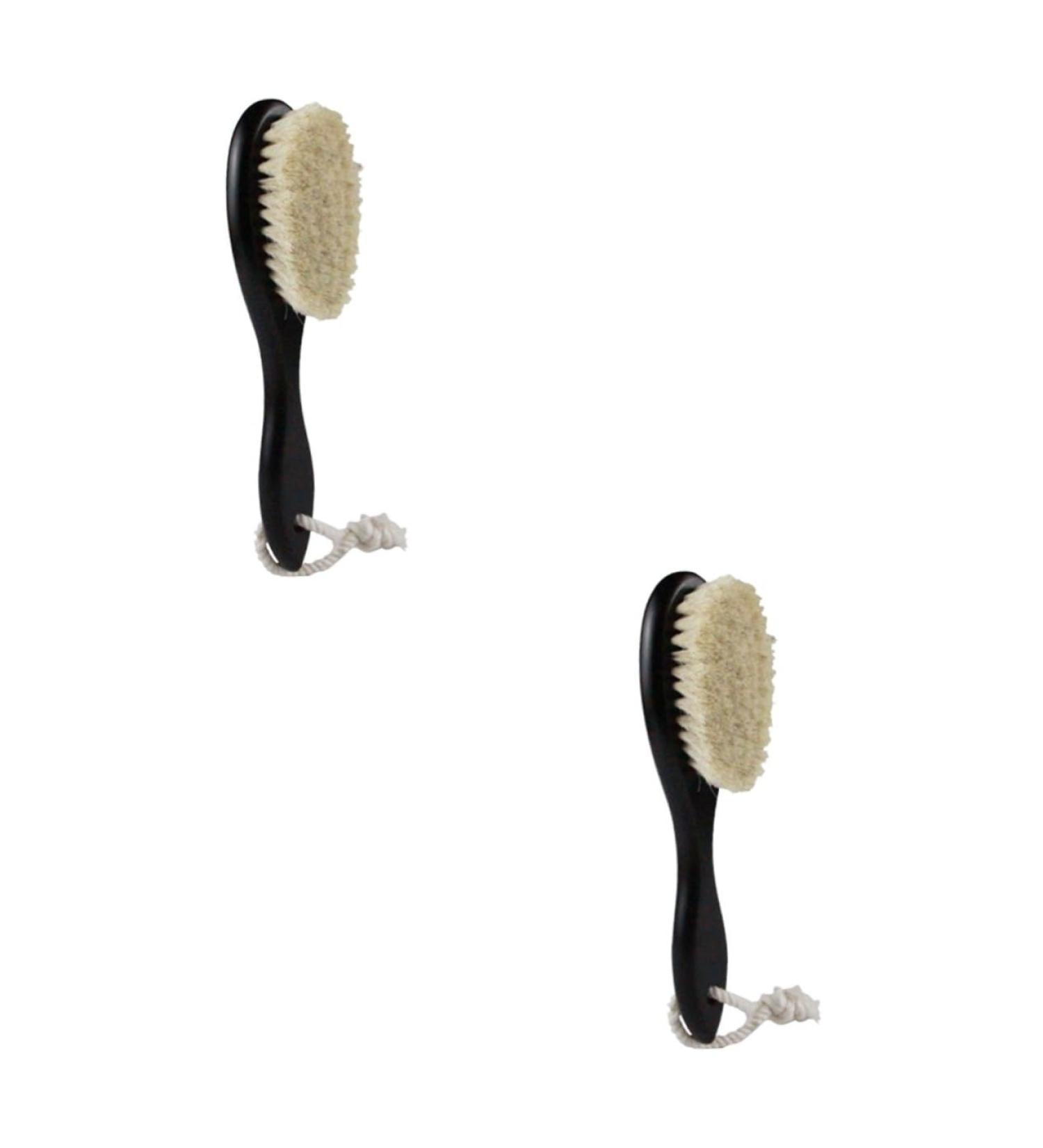 Frcolor Kamm 2st mustache Bartbrush men stand in front of clean brush cleaning brush hairbrushes woolbrush brush brush shaving brushes bamboo wooden baby headgear holder 20*5cmx2pcs picture 2x2Stk