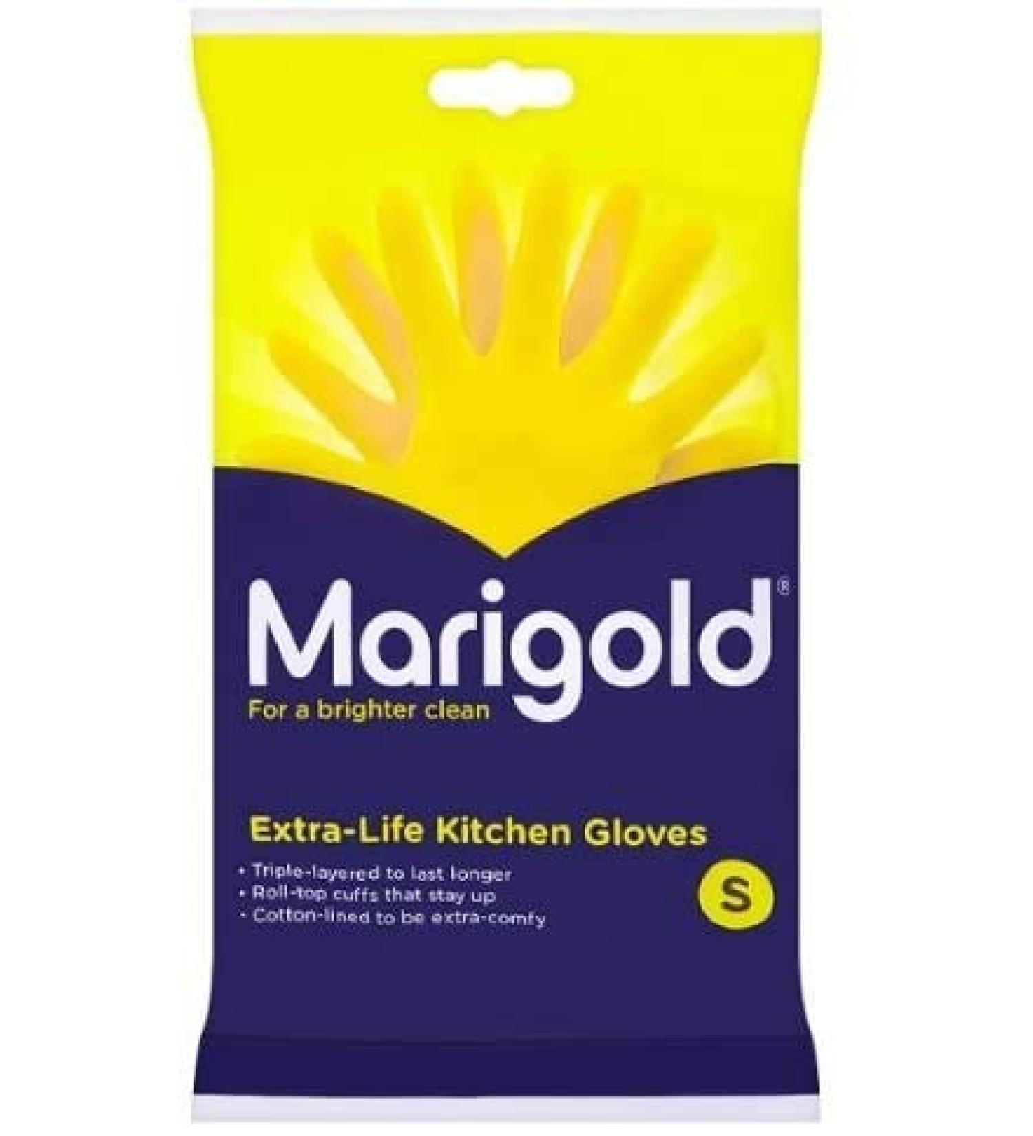 Marigolds 2 x Extra Life kitchen Glove Small 1 x 6 pairs 2 Small 1 x 6 pairs