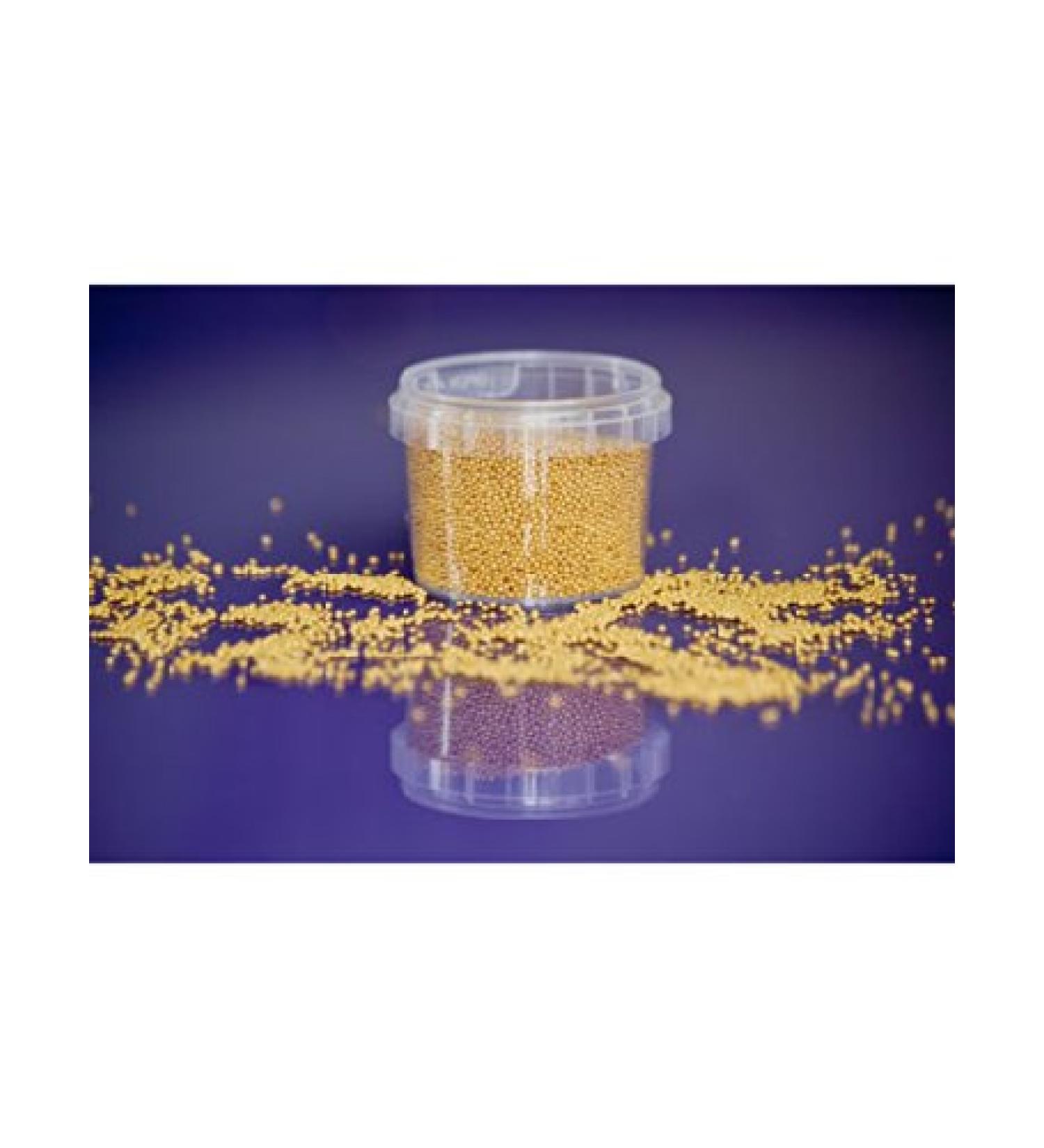 100g Shimmer Gold Edible Non Pareils/Mini Sugar Pearls Balls for Cake Cupca...
