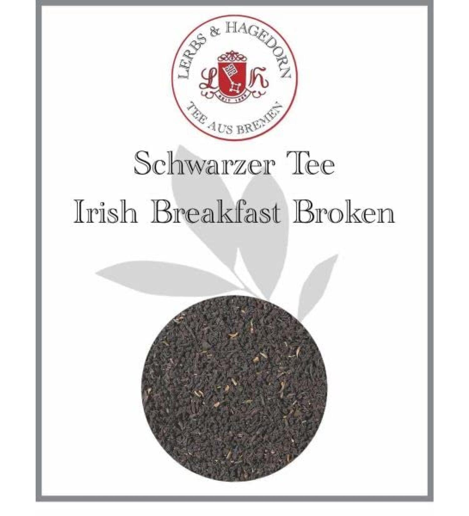  Lerbs & Hagedorn Lerbs & Hagedorn Irish Breakfast Broken Black Tea - Spicy Malty Character - 1kg (approx 81L) - Dark Cast Iron - Buy Online on GoSupps.com