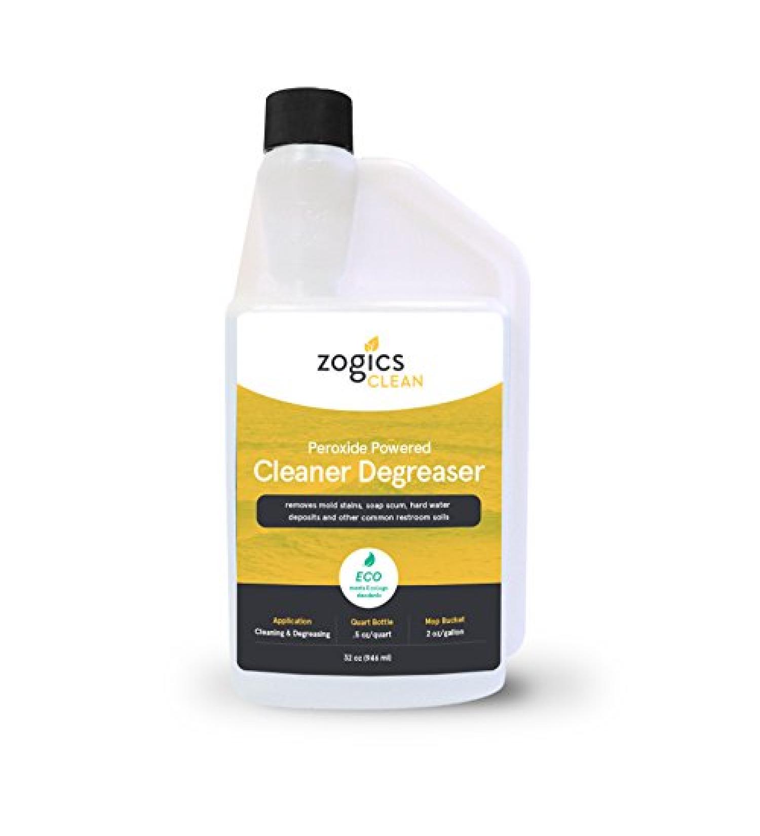 Buy Zogics Peroxide Powered Cleaner Degreaser – 32 oz Bottle Makes 8 Gallons ECOLOGO Certified - International Shipping Available - Buy Online on GoSupps.com
