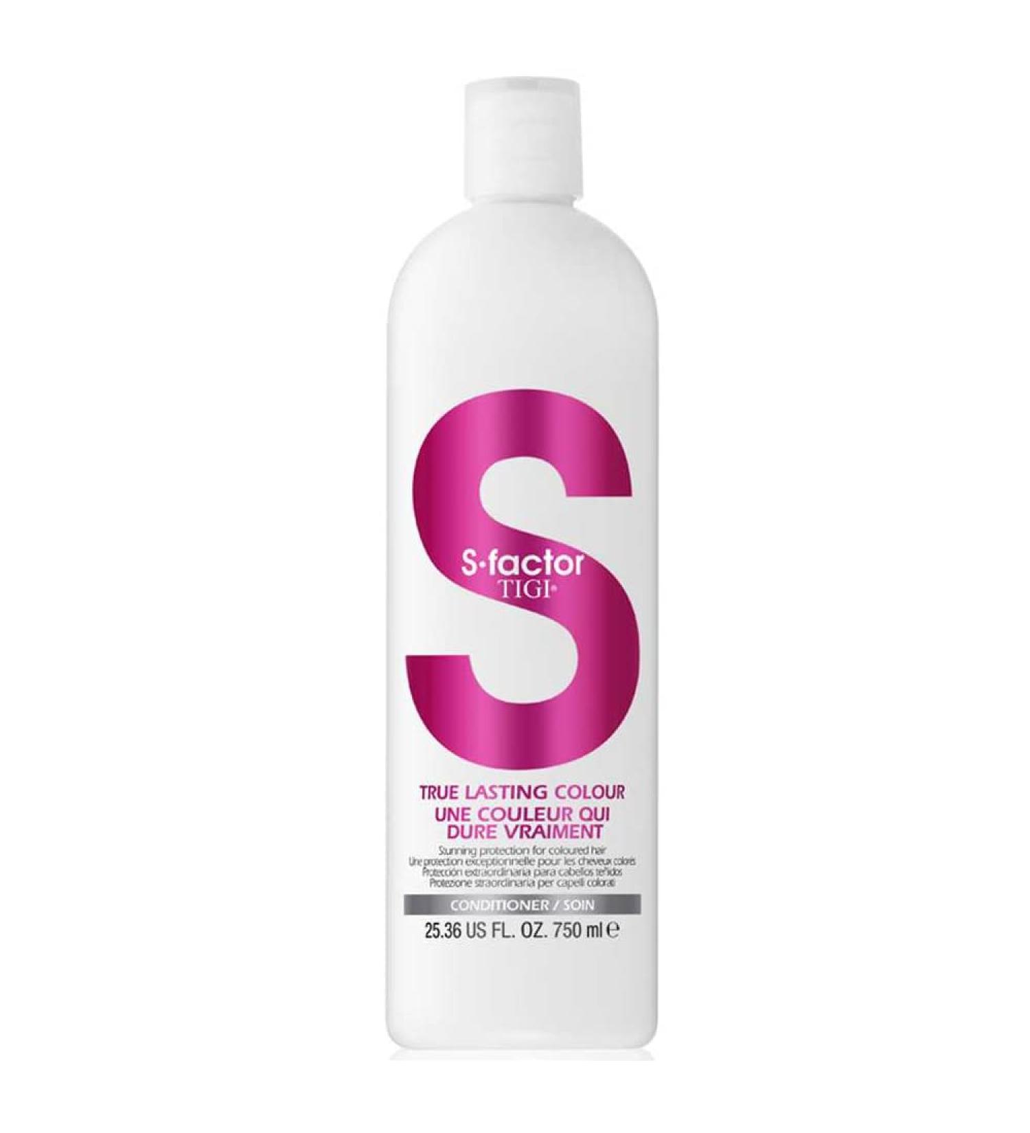 Tigi S-FACTOR True Lasting Colour Conditioner 750ml | International Shipping Available | Best Hair Care for Color-Treated Hair - Buy Online on GoSupps.com