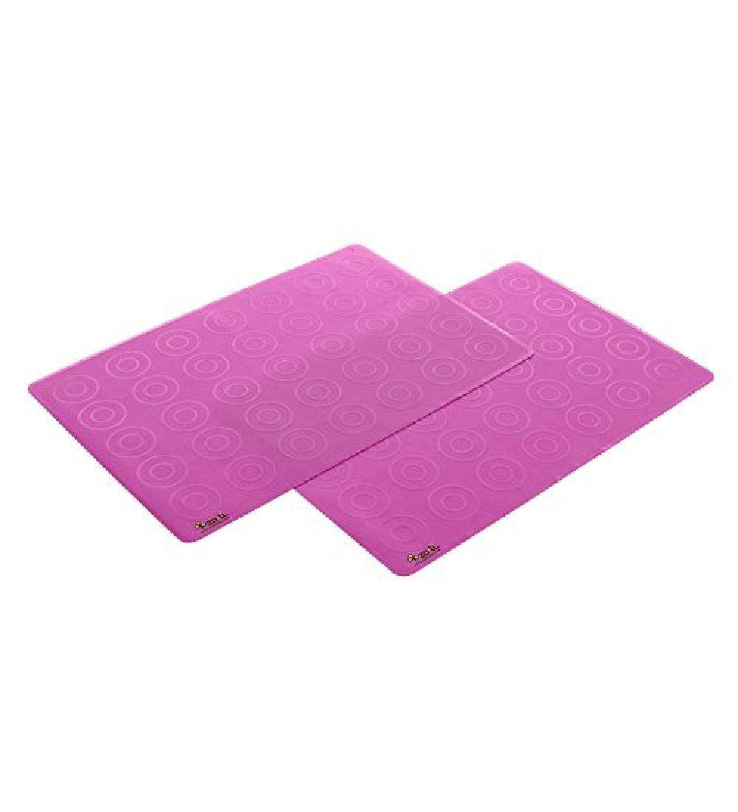 Zoli Baby Matties Silicone Travel Mats - Pink (2 ct) | Portable & Easy to Clean - Buy Online on GoSupps.com