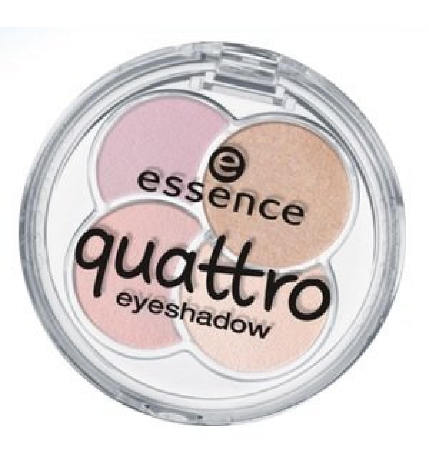Essence Quattro Eyeshadow No. 17 creme de la creme Contents: 5g eyeshadow in four colors for endless looks.