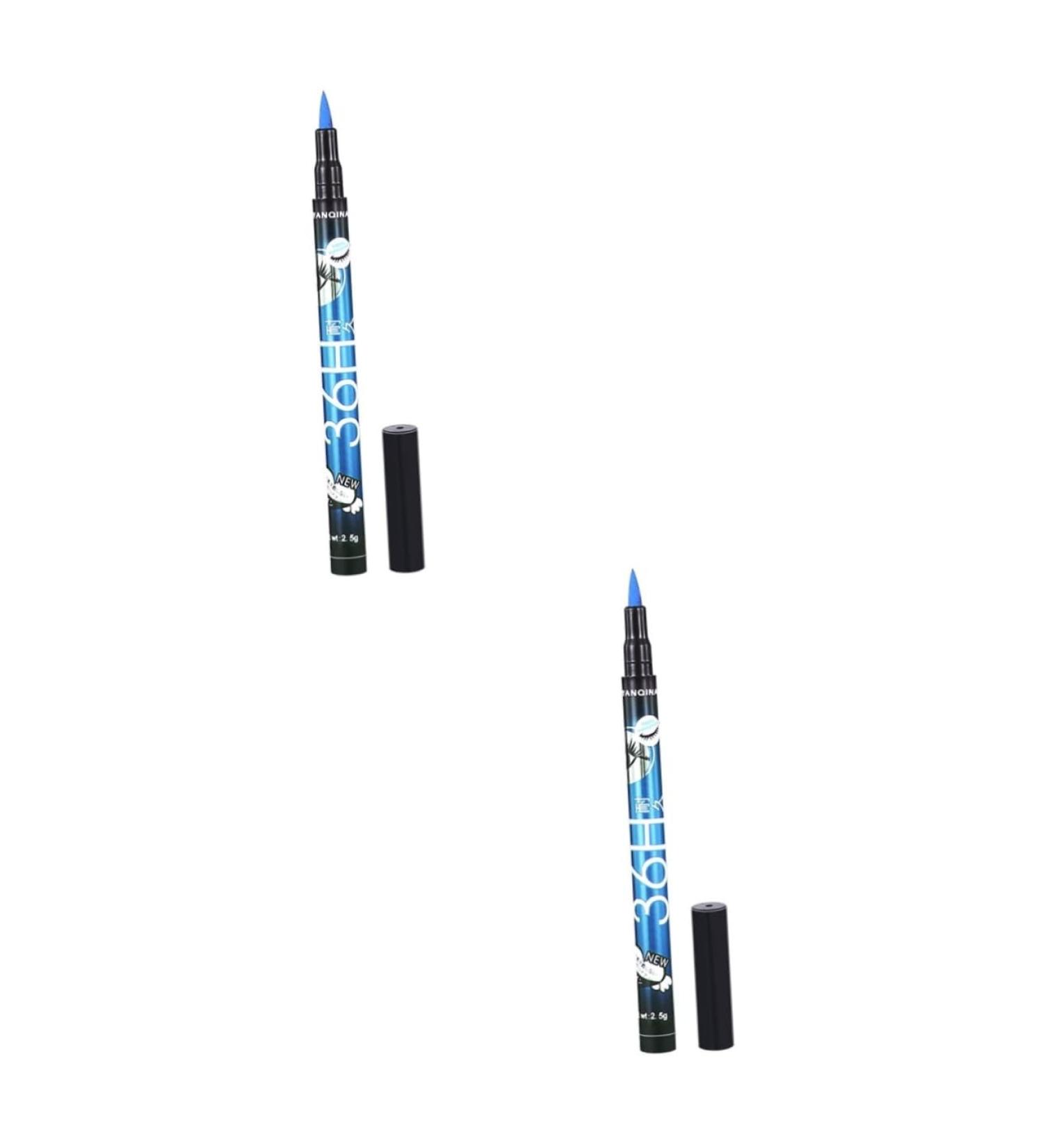Balacoo 2pcs Waterproof Eye Liner Pencil Black Eyeliner Pencils Eyeliner Waterproof Pen Liquid 1 count (Pack of 1) As Shownx2pcs - Buy Online on GoSupps.com