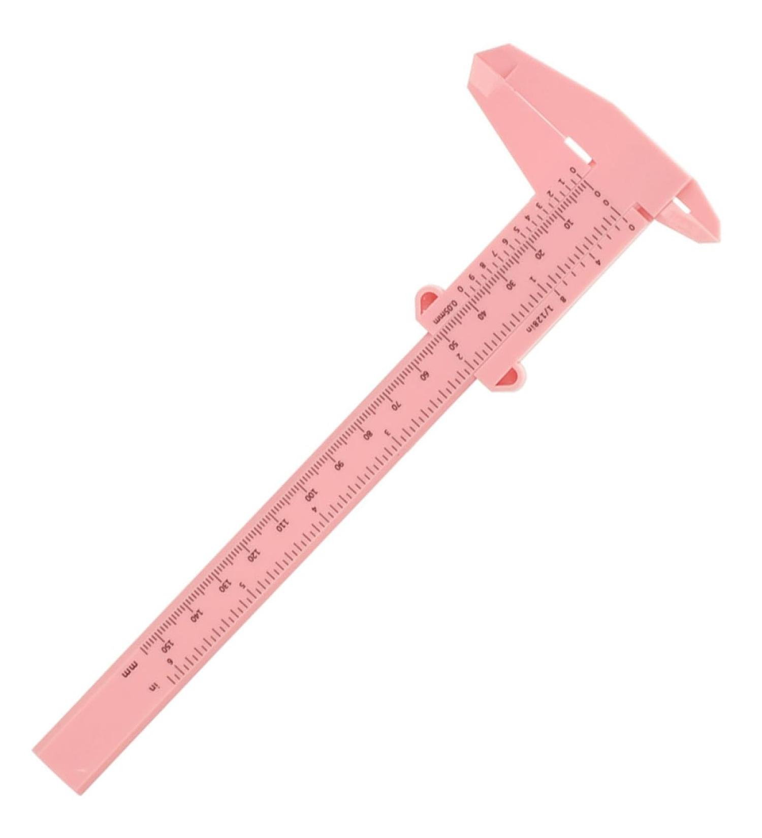 Sewroro Pied Coulisse de Mesure des Sourcils 150 MM en Plastique Rose R gle Portable Pr cise pour Maquillage Outil de Mesure Professionnel pour Microblading et Maquillage Permanent - Buy Online on GoSupps.com