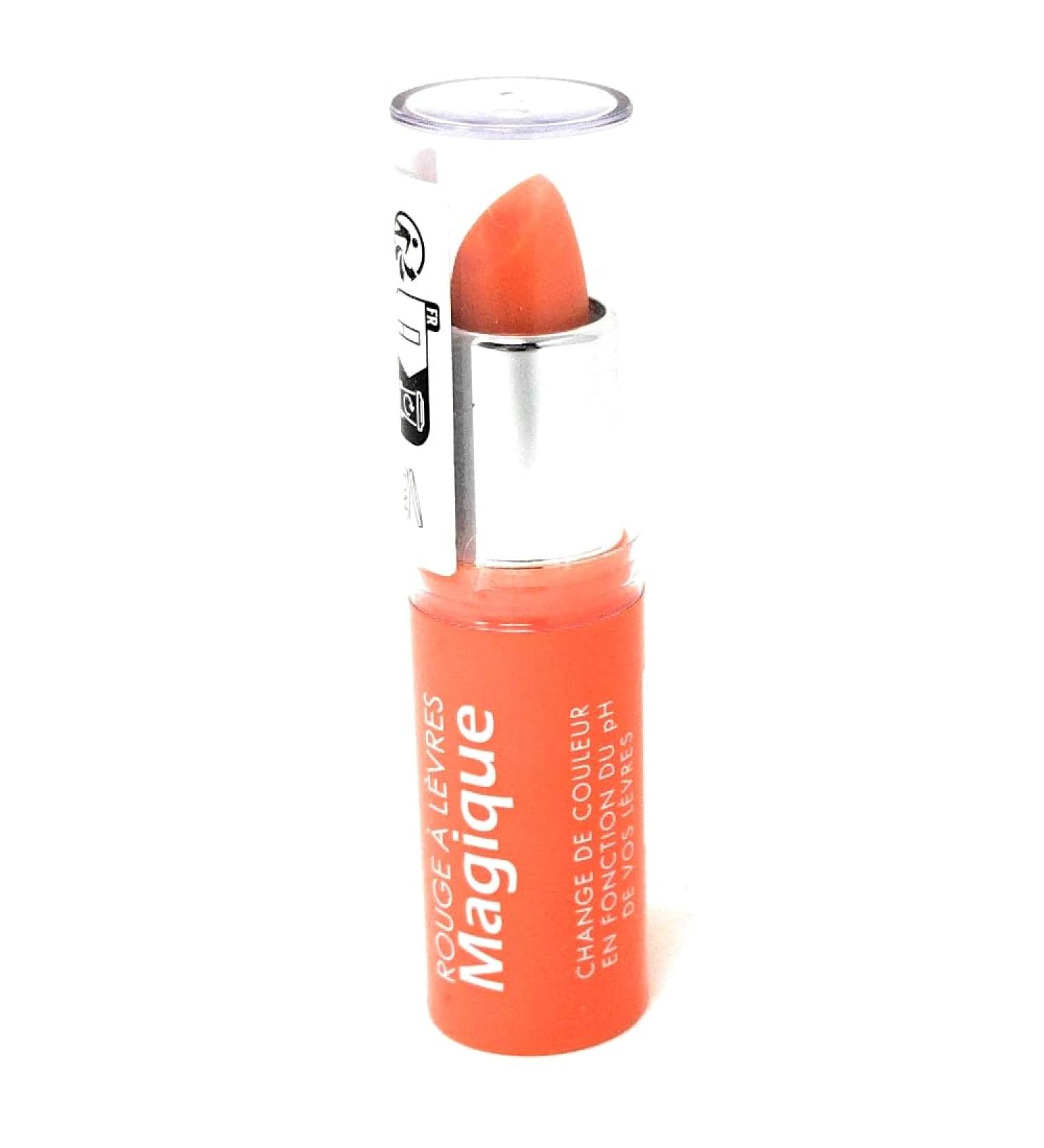  G n rique Magic Vegan and Natural Orange Lipstick which changes color from orange to pink depending on the pH of the lips - Buy Online on GoSupps.com