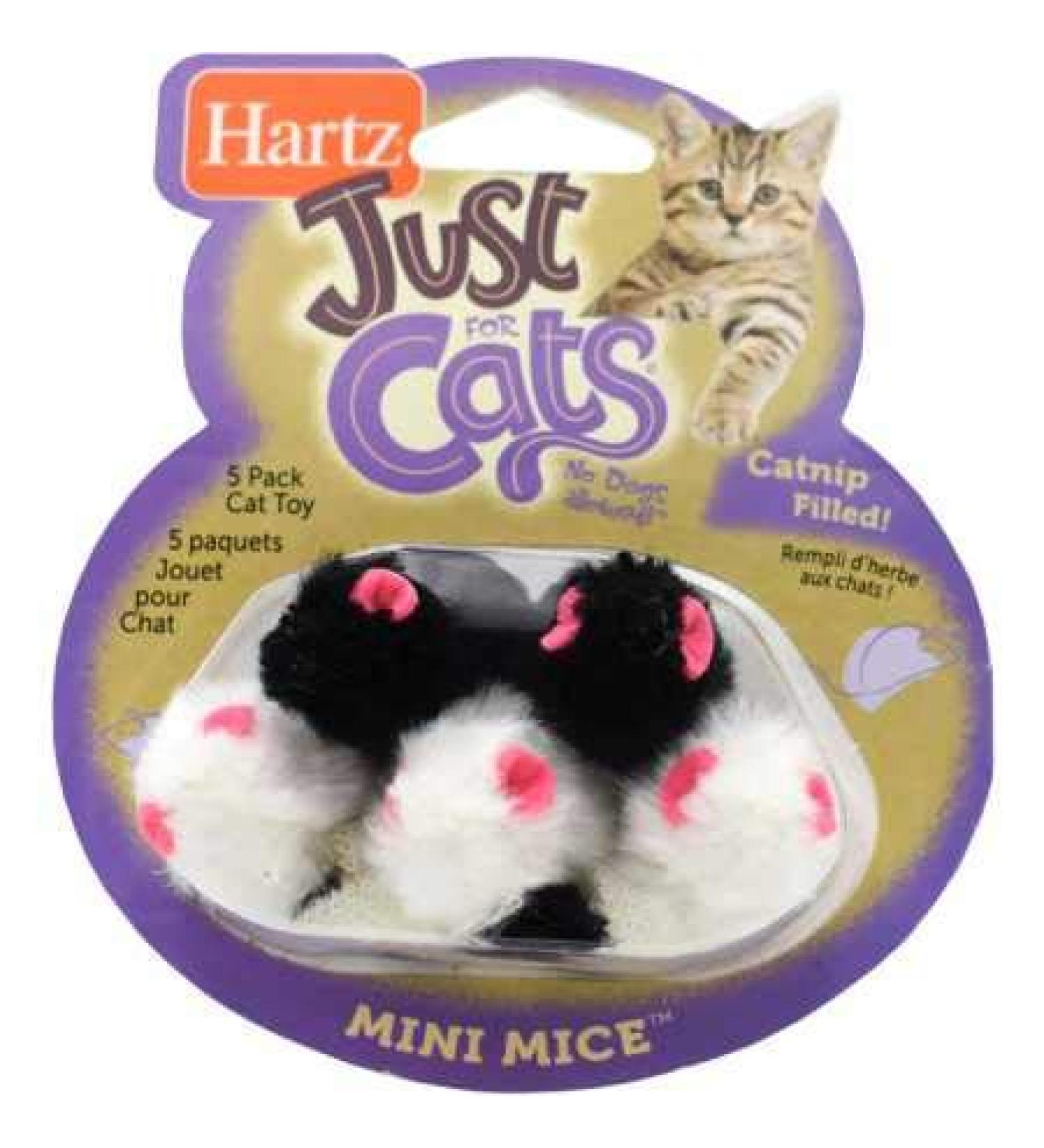 Hartz Just for Cats Mini Mice Cat Toy (5 Pack)