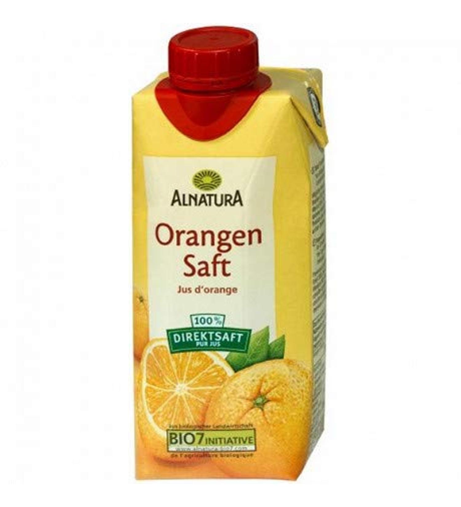 ALNATURA - Orange Juice 330Ml - Pack of 4 - Sold by the pack