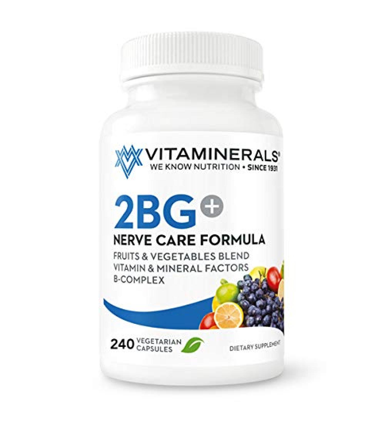 VITAMINERALS 2BG+ B Complex Immune Support - High Potency Multi-Vitamin (240) - Buy Online on GoSupps.com