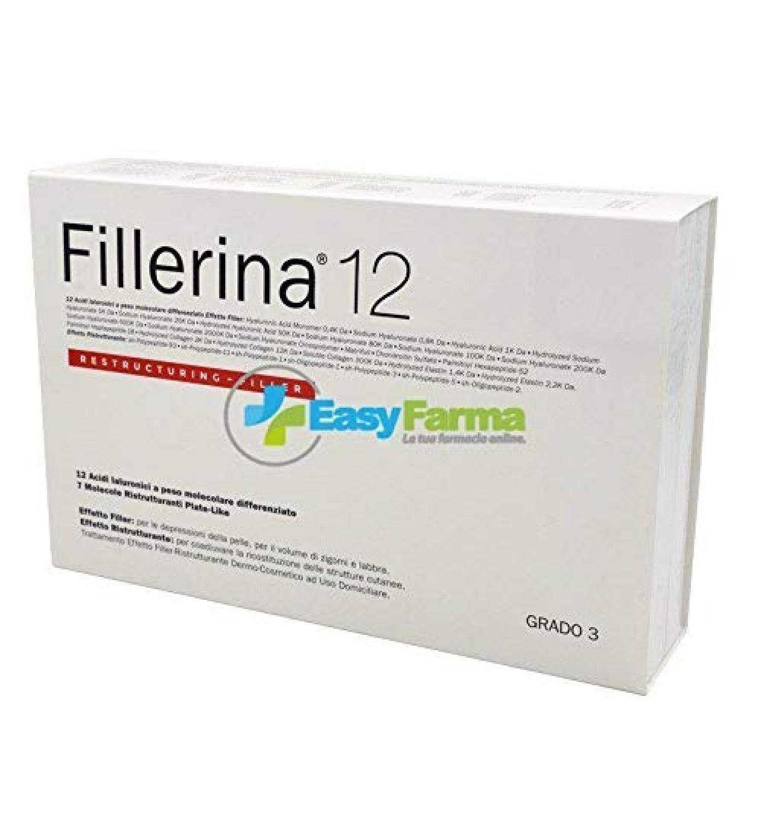 Fillerina Labo Fillerina 12 Restructuring Filler Traitement Grade 3 Face 2 x 30 ml