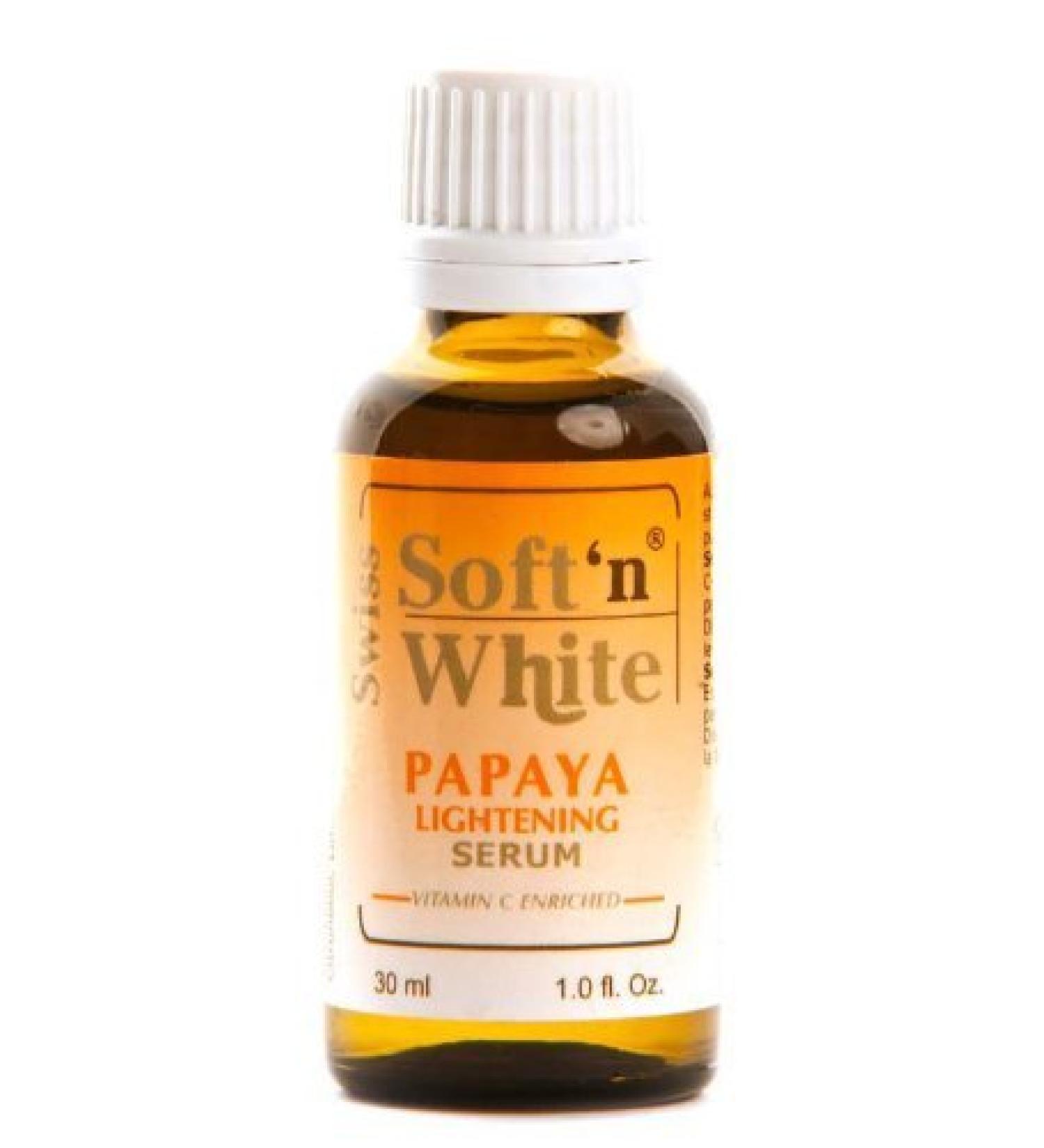 SOFT'N WHITE PAPAYA LIGHTENING SERUM WITH VITAMIN C 1oz