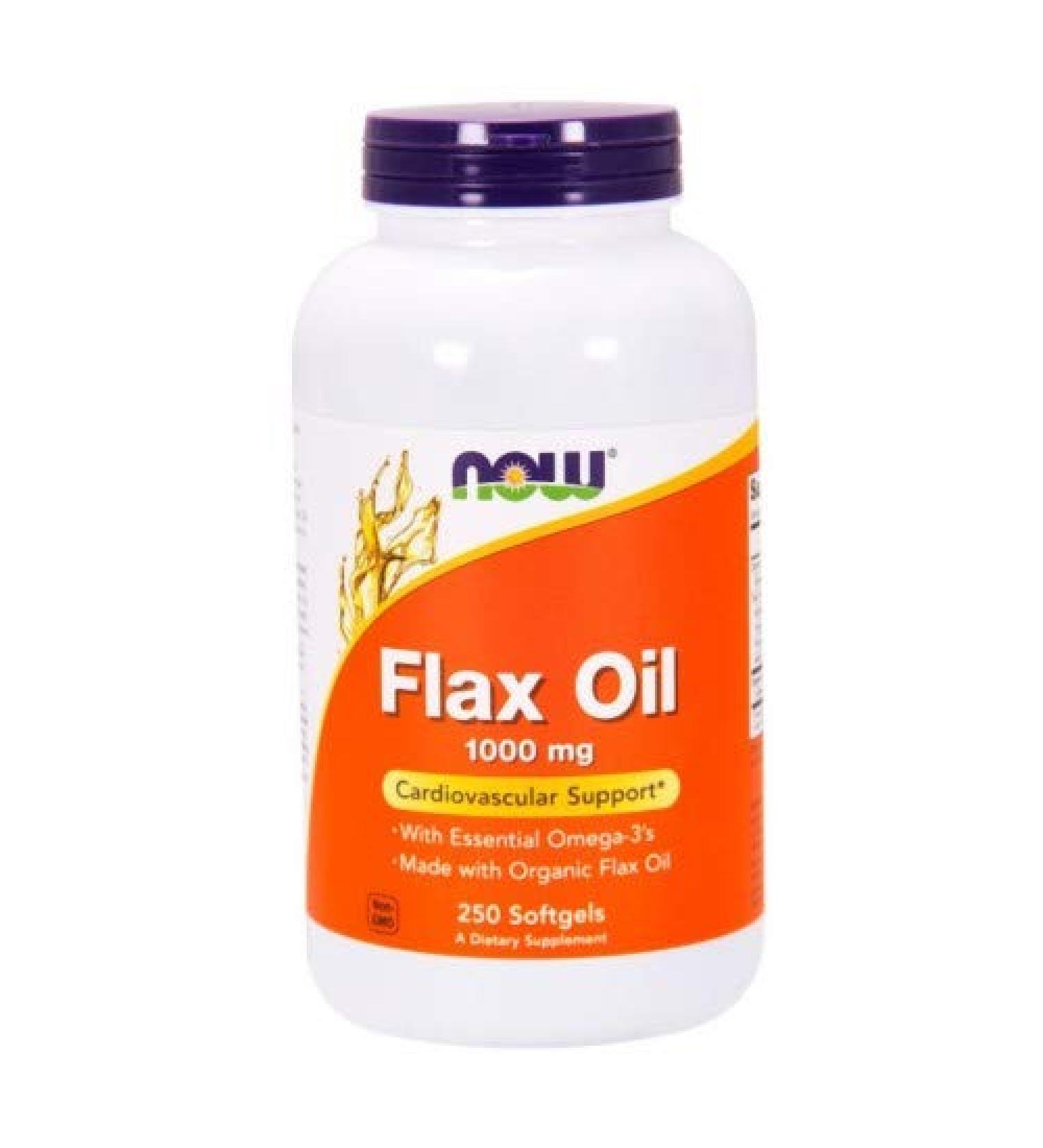 Now Foods Flax Oil 1000 mg (250 softgels) ( Multi-Pack)