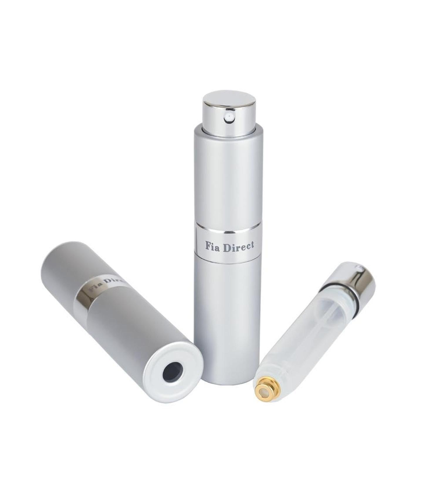 Fia Direct Twist-Up Rotary Travel Bottom Fill Refillable 10ml Perfume Atomiser (Silver) - Buy Online on GoSupps.com