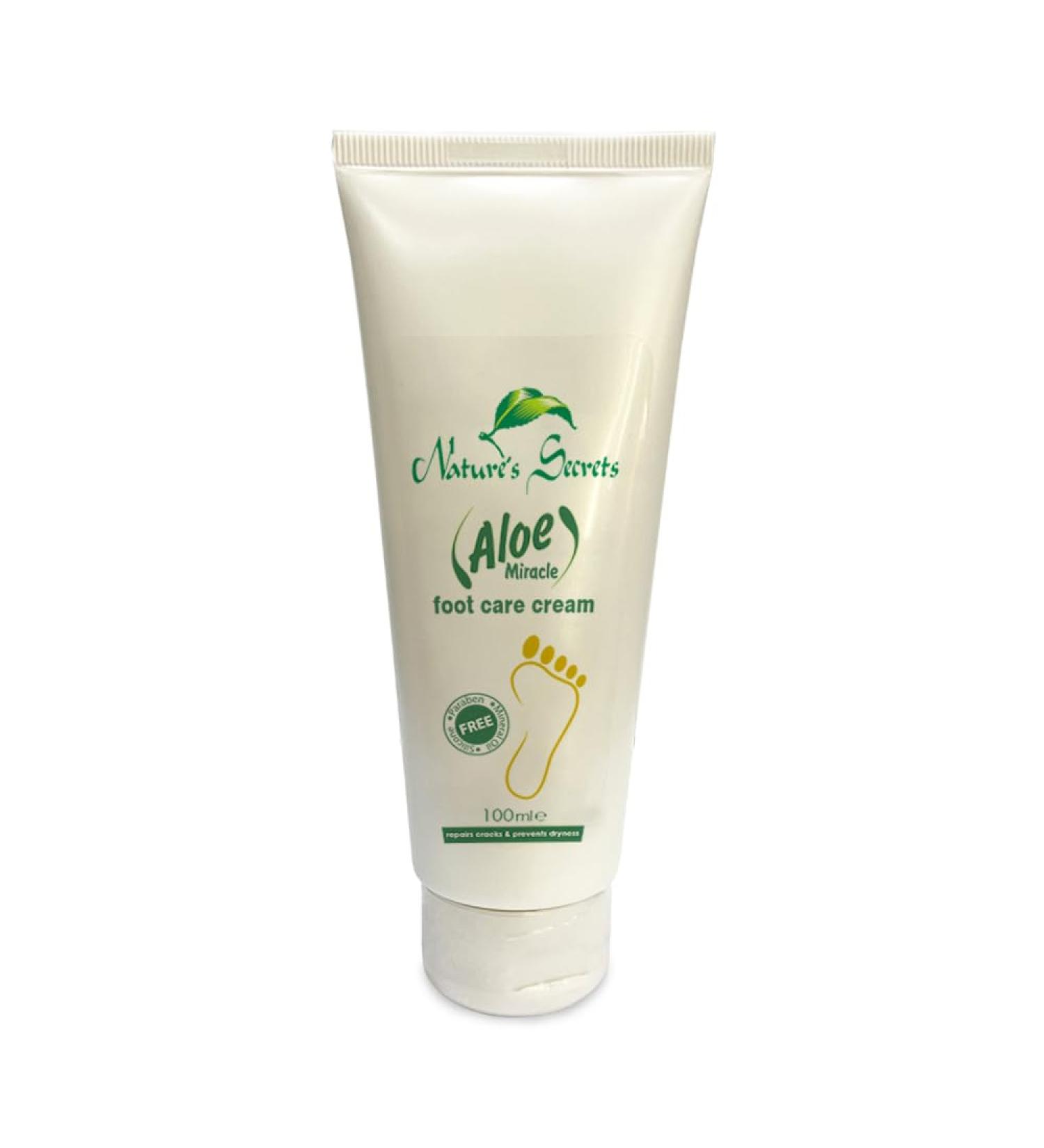 Nature's Secrets Aloe Miracle Foot Care Cream. For Dry, Cracked Feet. Intensive Repair. With Urea, Bee s Wax, Ceylon Coconut & Aloe Vera - Buy Online on GoSupps.com