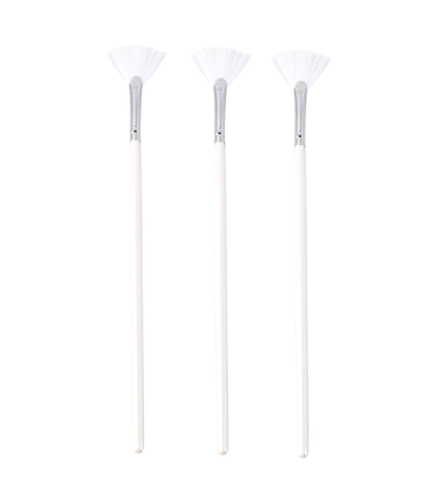 3pcs Mask Long Handle Fan Shape Professional Skin Care Mask DIY - Buy Online on GoSupps.com