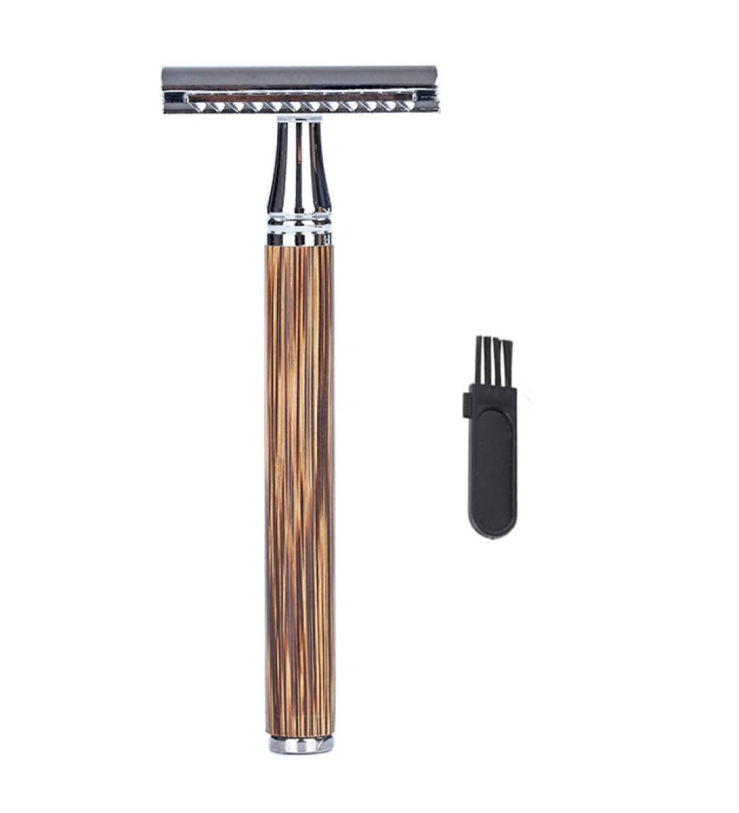 Premium Long Handle Safety Razor | Double-Sided Manual Razor for Men & Women - Best Shaving Experience - Buy Online on GoSupps.com