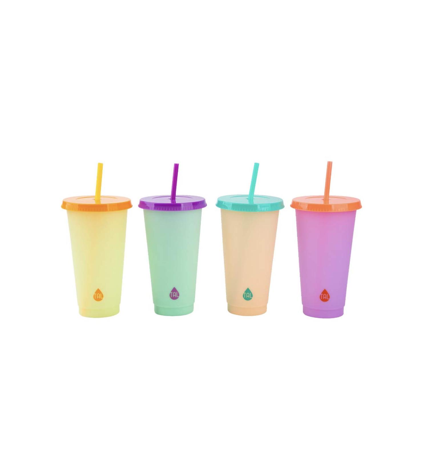 Color Changing Tumbler & Straw Set - Reusable (Solid) | Eco-Friendly Drinkware - Buy Online on GoSupps.com
