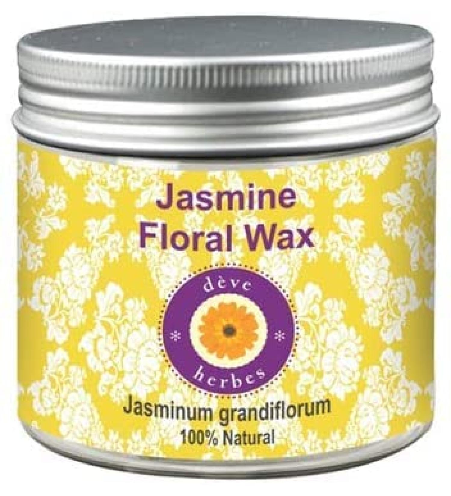 d ve herbes Pure Jasmine Floral Wax (Jasminum grandiflorum) 100% Natural Therapeutic Grade 50gm 1.76 Ounce (Pack of 1) - Buy Online on GoSupps.com