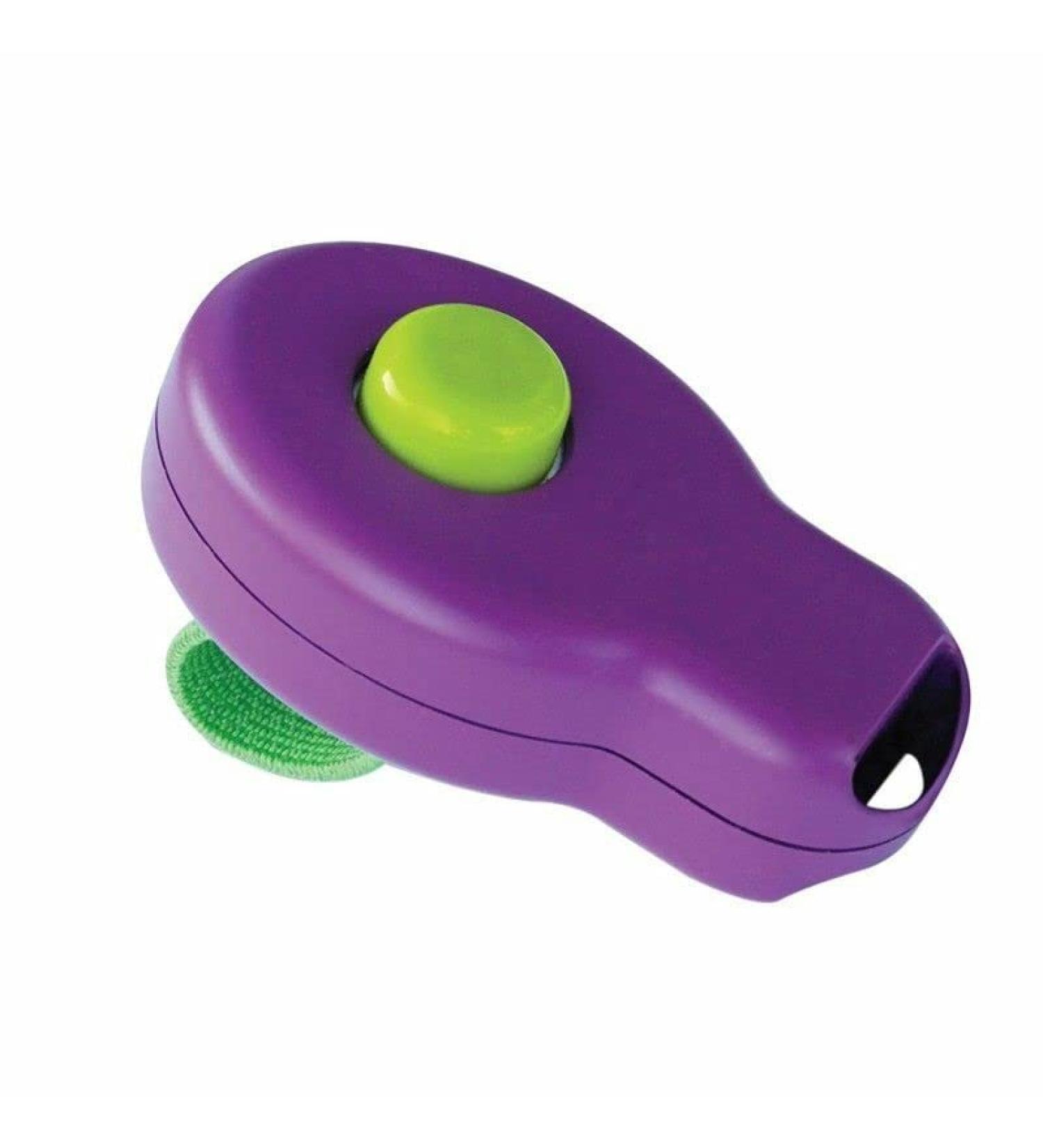Multibao Dog Pet Training Clicker Trainer Teaching Tool Puppy With Finger Holder (Purple) - Buy Online on GoSupps.com