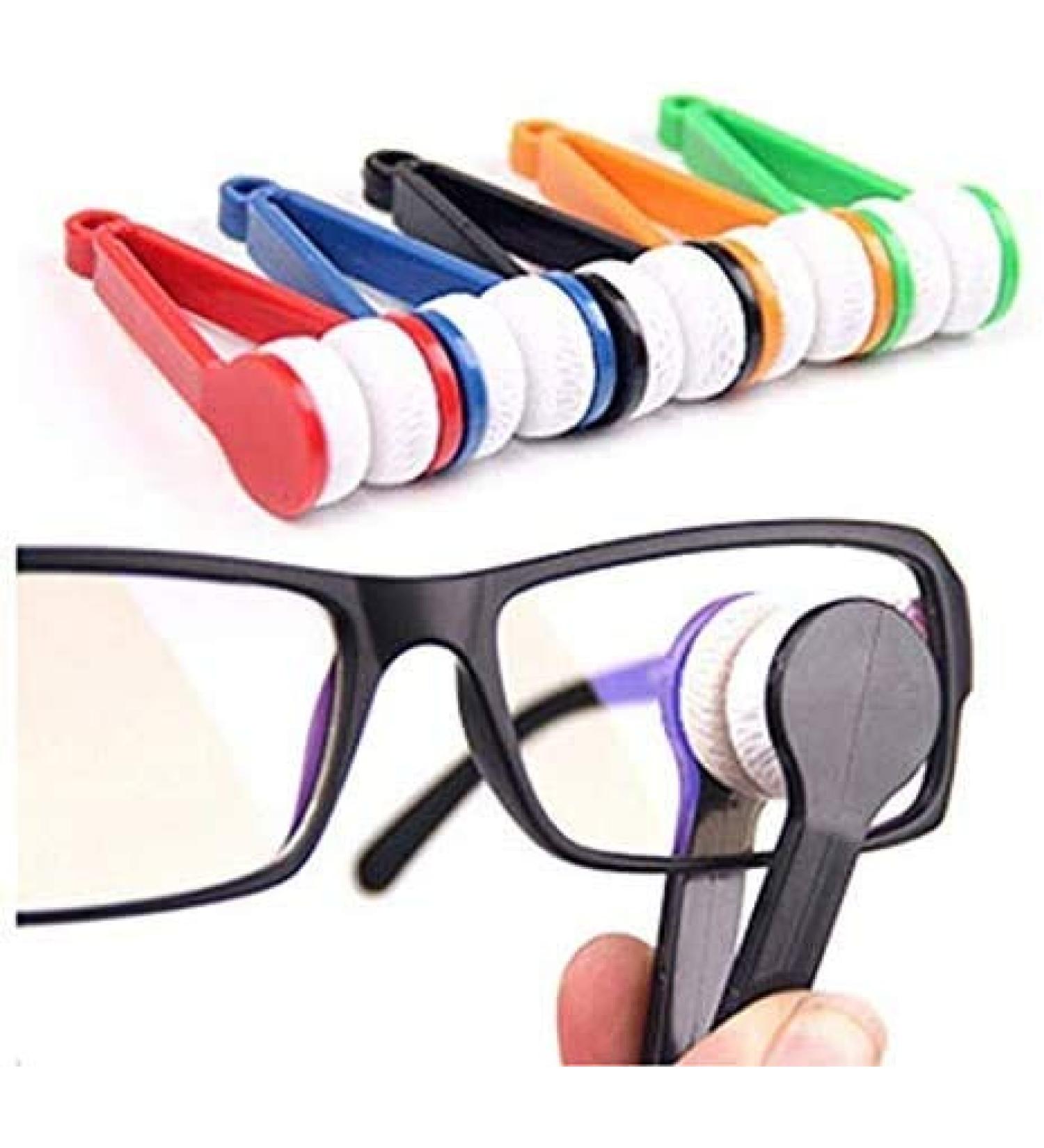 12 Pcs Mini Sun Glasses Eyeglass Microfiber Spectacles Cleaner Soft Brush Cleaning Tool Mini Microfiber Glasses Eyeglasses Cleaner Cleaning Clip (Random Color) - Buy Online on GoSupps.com