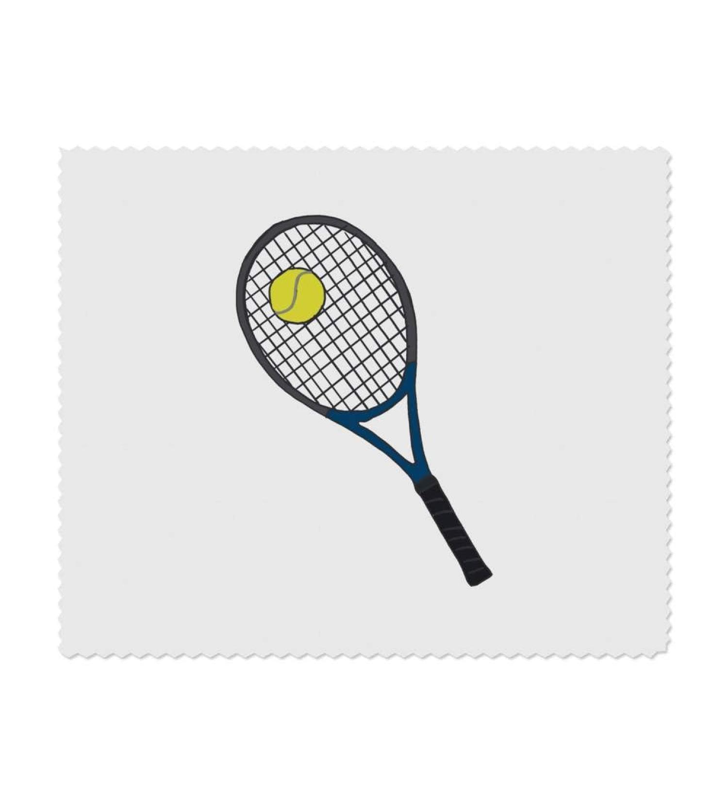 Buy 2 x Tennis Racket and Ball Microfiber Lens/Eyeglass Cleaning Cloths | International Shipping Available - Buy Online on GoSupps.com