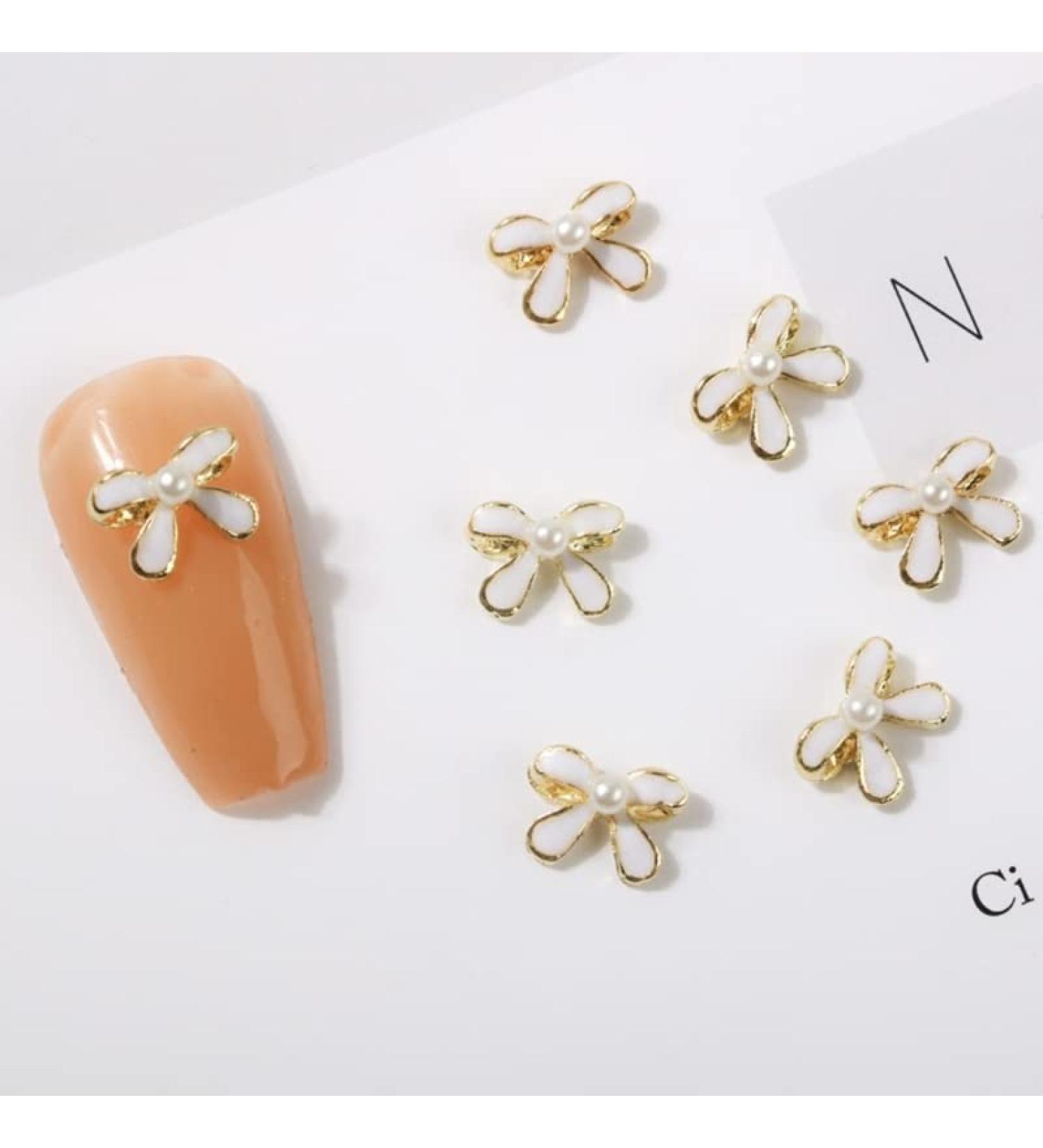 10Pieces 3D Nail Nail Art Accessories Bows Nail Jewelry Alloy-Nail Art Decorations for Women and Girls Metal Nail Studs for Nail Art - Buy Online on GoSupps.com